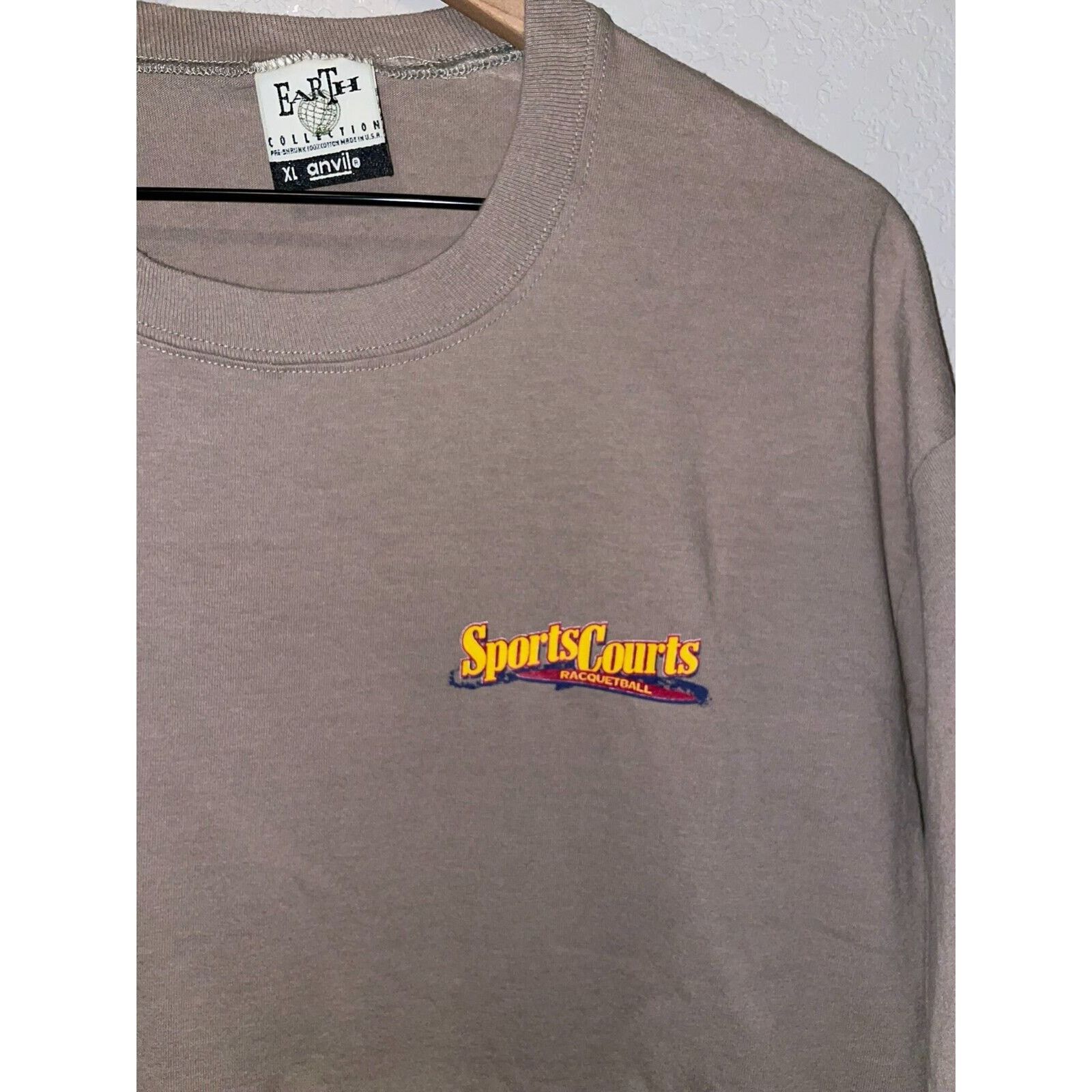 Anvil Vintage Racquetball Shirt Sports Courts 94-95 Tee 90s 1995 L Size US L / EU 52-54 / 3 - 3 Thumbnail