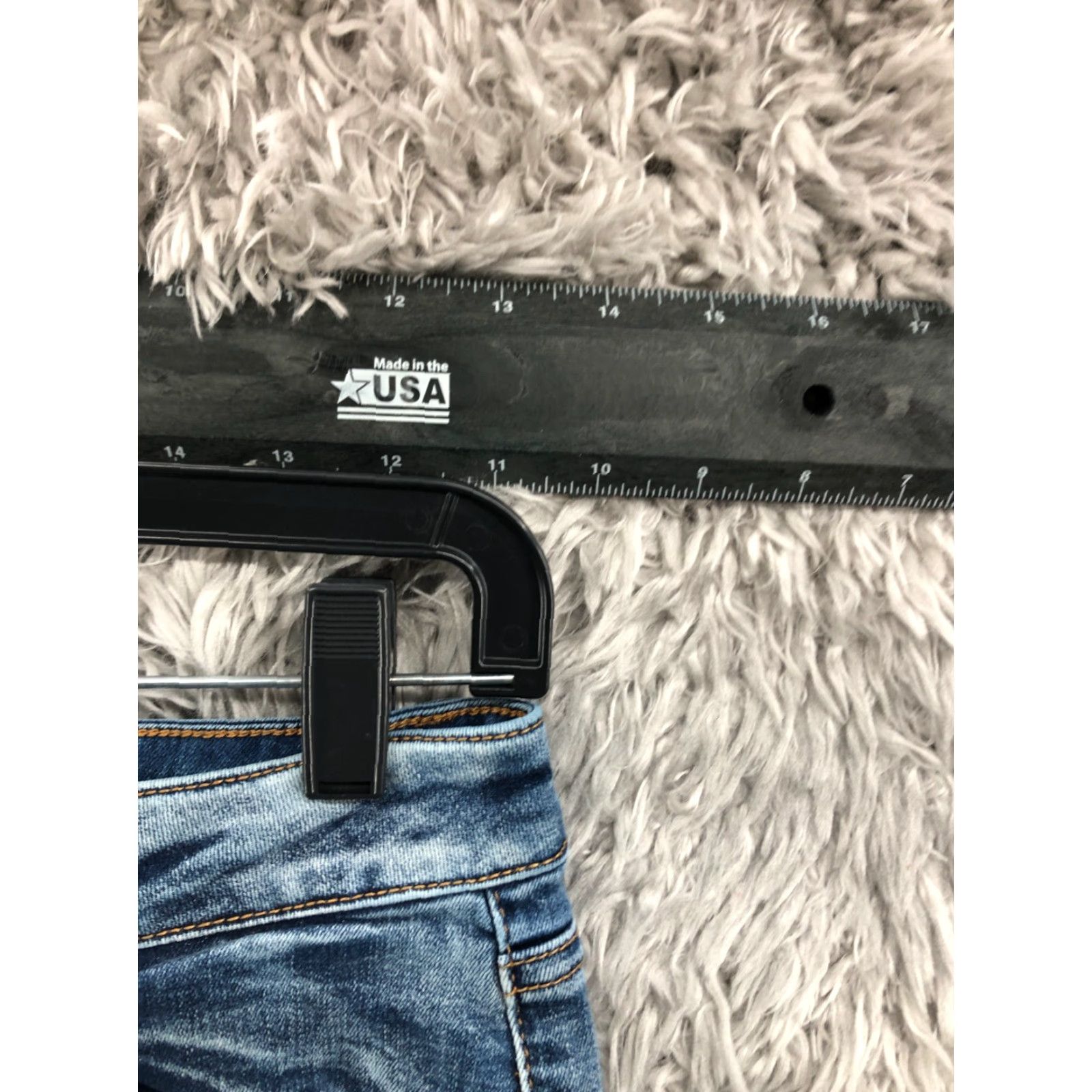 Vintage Ashley Mason Jeans Distressed Skinny Low Rise Size 1 Juniors Medium Wash Blue Size 25" / US 0 / IT 36 - 2 Thumbnail