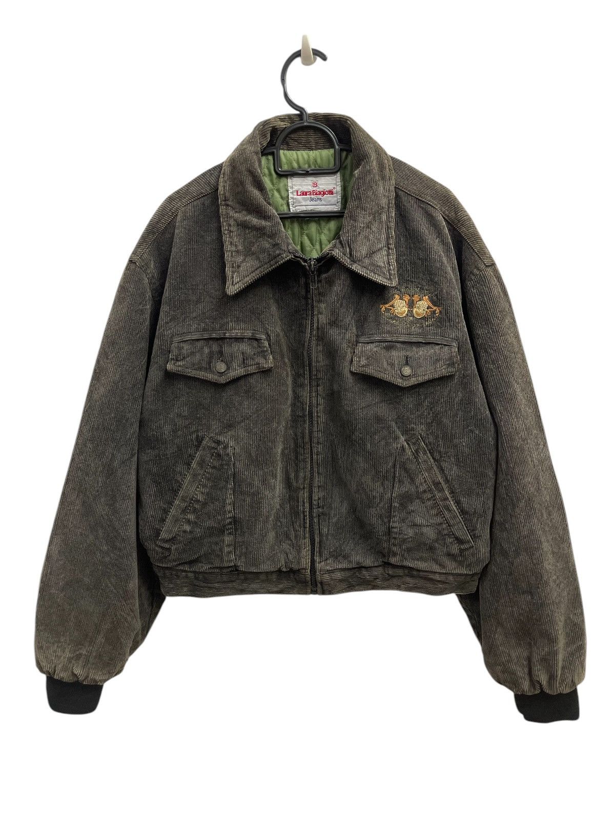 Laura Biagiotti VINTAGE LAURA BIAGIOTTI CORDUROY CROPPED JACKET Size US M / EU 48-50 / 2 - 1 Thumbnail