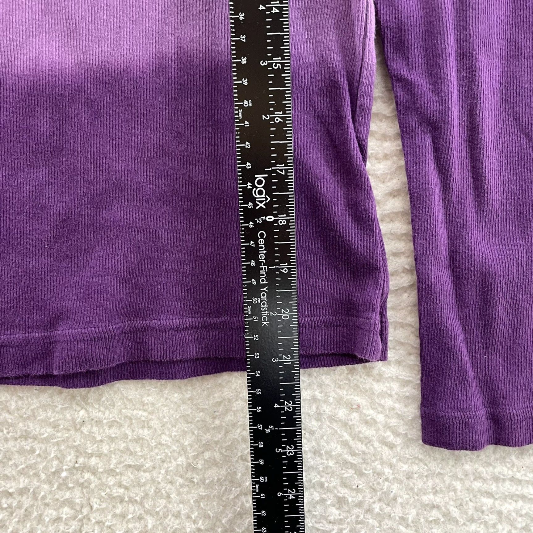 Vintage VINTAGE Y2K Top Purple Ombre Knit Hippie Boho Fairy Grunge Whimsigoth Shirt Womens S Size S / US 4 / IT 40 - 6 Thumbnail