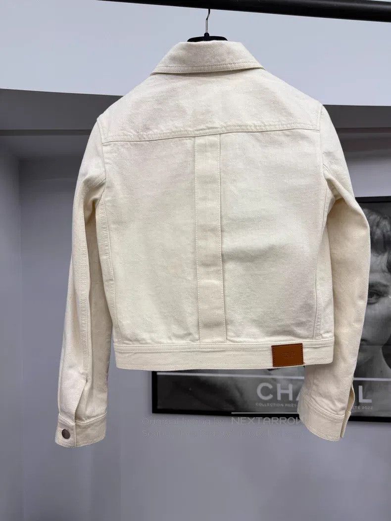Hermes Hermes Beige Denim Jacket Size XXS / US 00 / IT 34 - 3 Thumbnail
