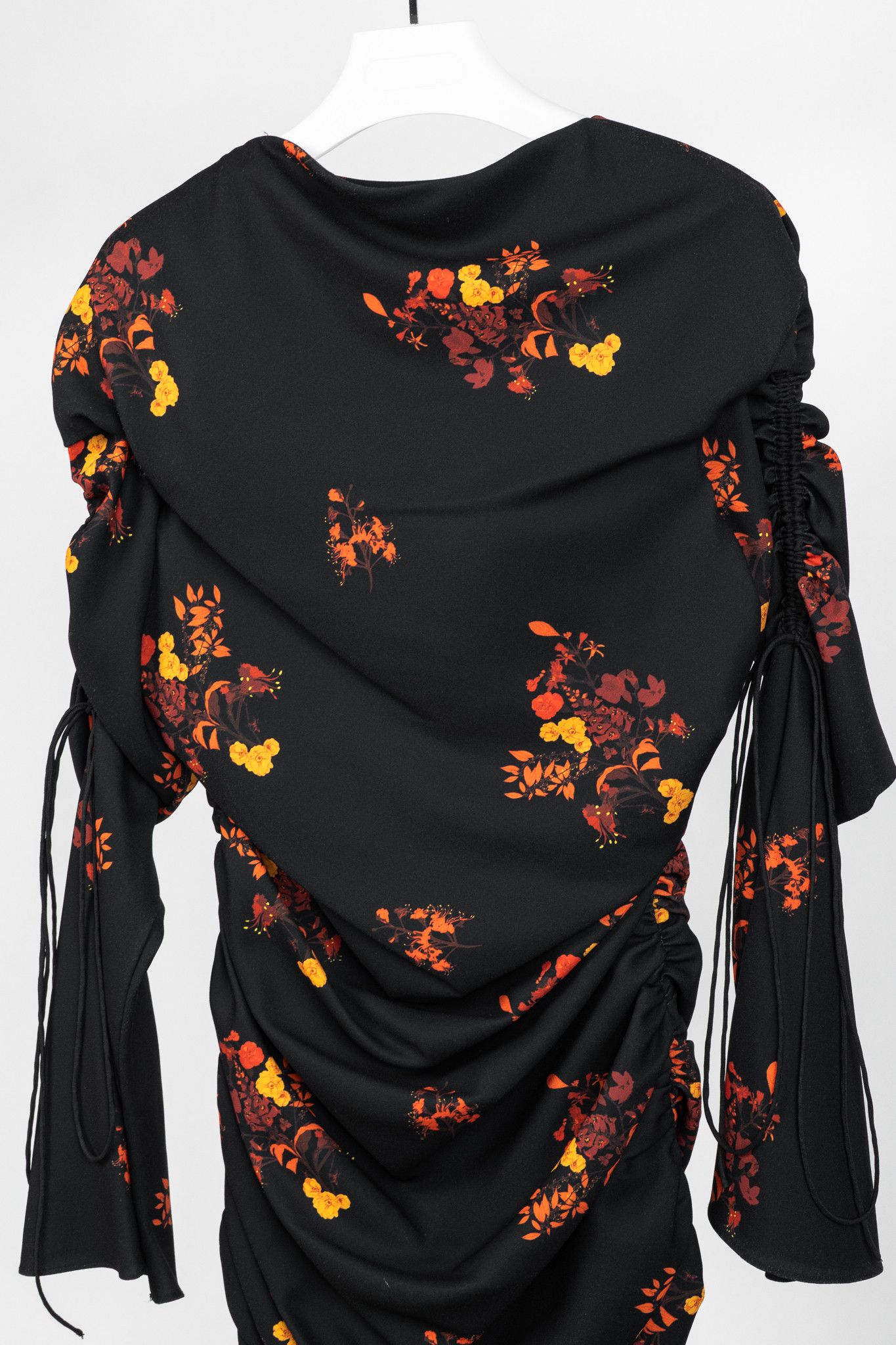 ELLERY Ellery Above Board Wild Bunch Floral Ruched Maxi Dress Size L / US 10 / IT 46 - 3 Thumbnail
