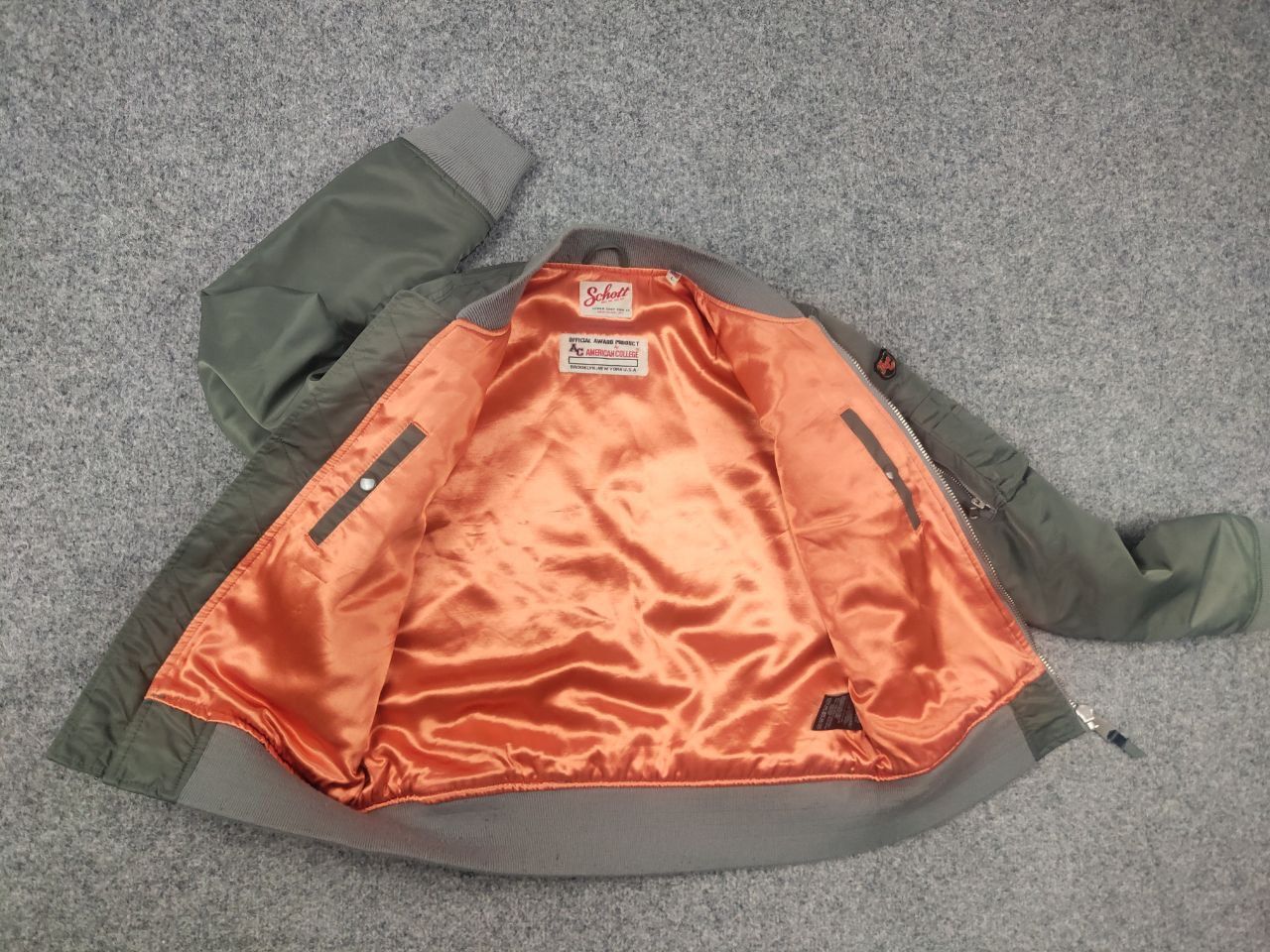 Schott Schott NYC Vintage American College Bomber Jacket Military Size L / US 10 / IT 46 - 12 Thumbnail