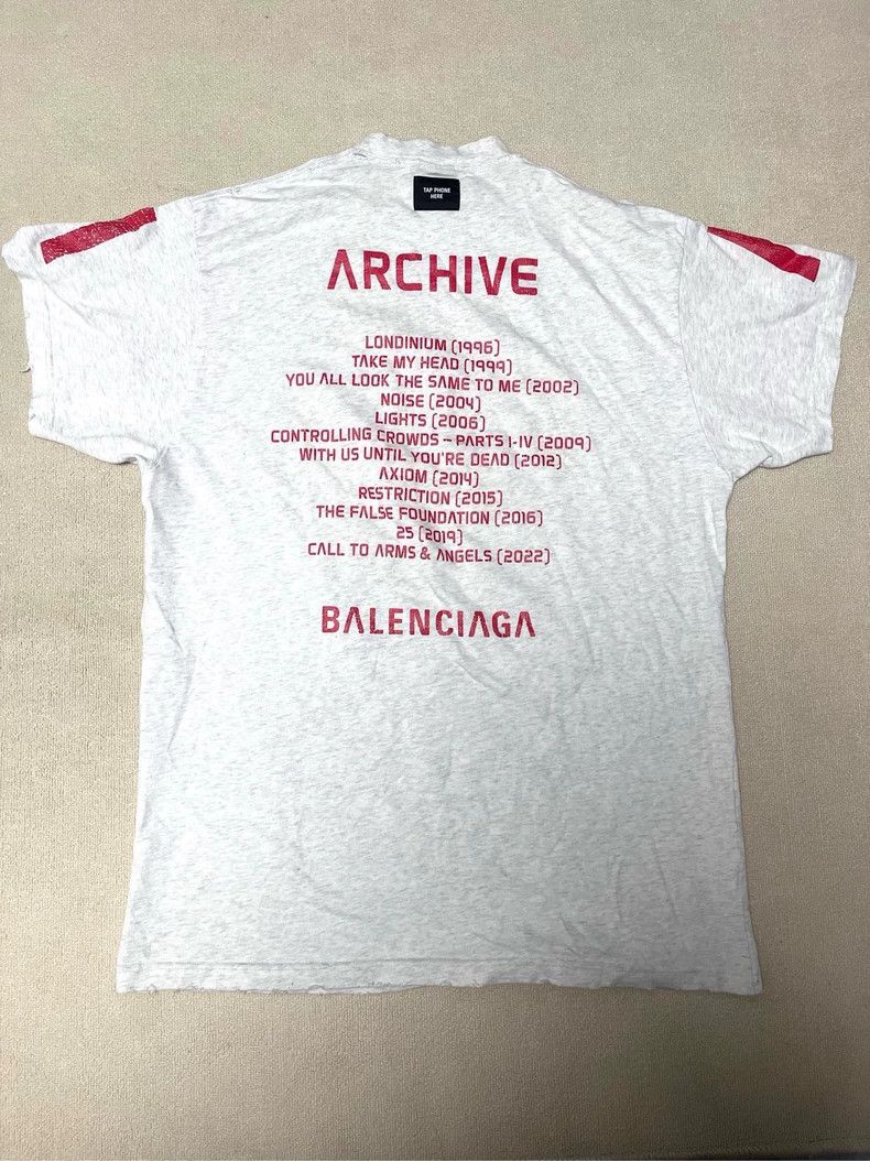 Balenciaga Balenciaga 24 SS White and Red Archive Apple Music Limited Size US S / EU 44-46 / 1 - 2 Thumbnail