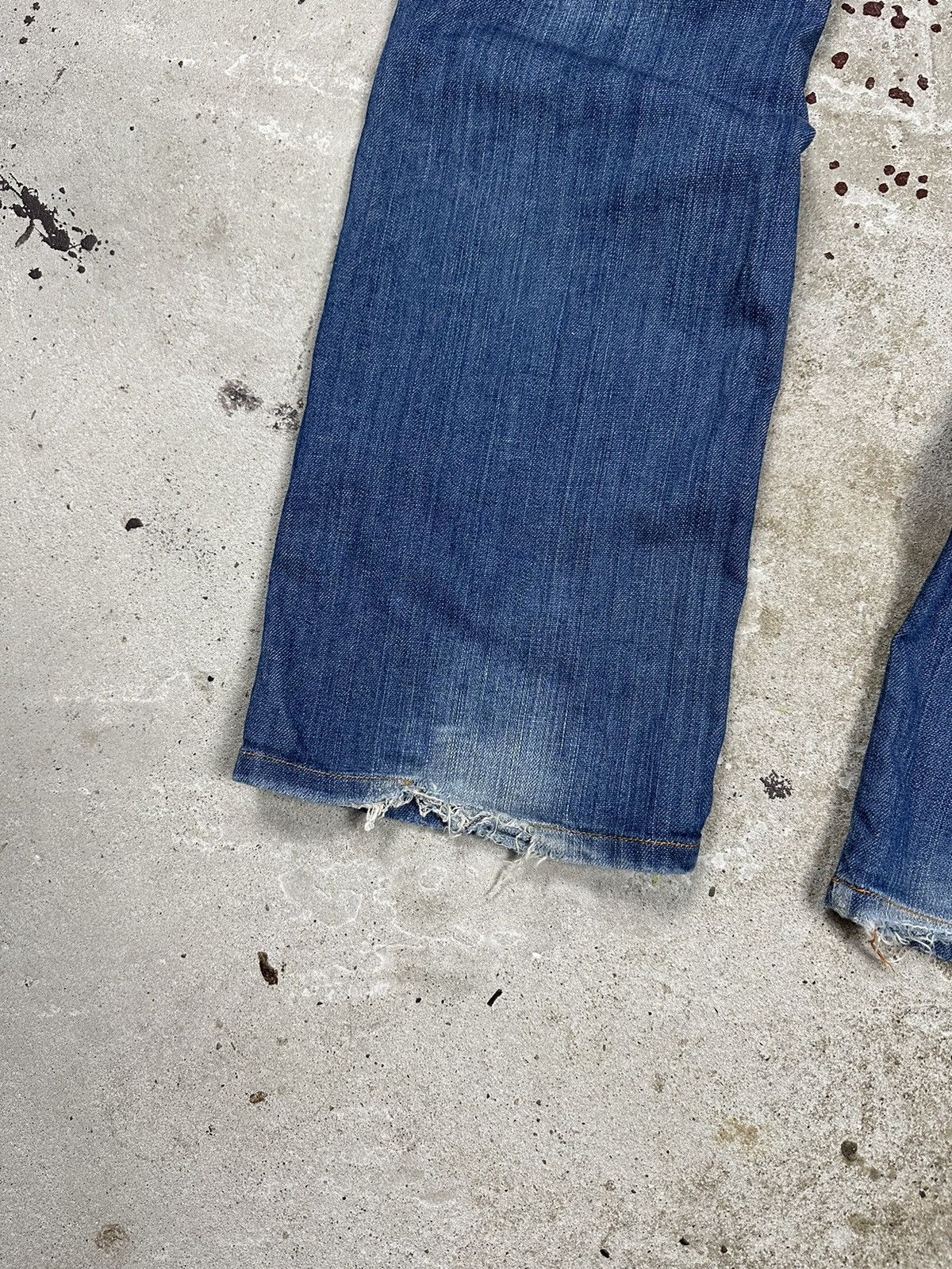If Six Was Nine × Japanese Brand × Vintage Vintage Y2K Flare Cargo Carpenter Denim Pants Jeans Bootcut Size US 32 / EU 48 - 9 Thumbnail