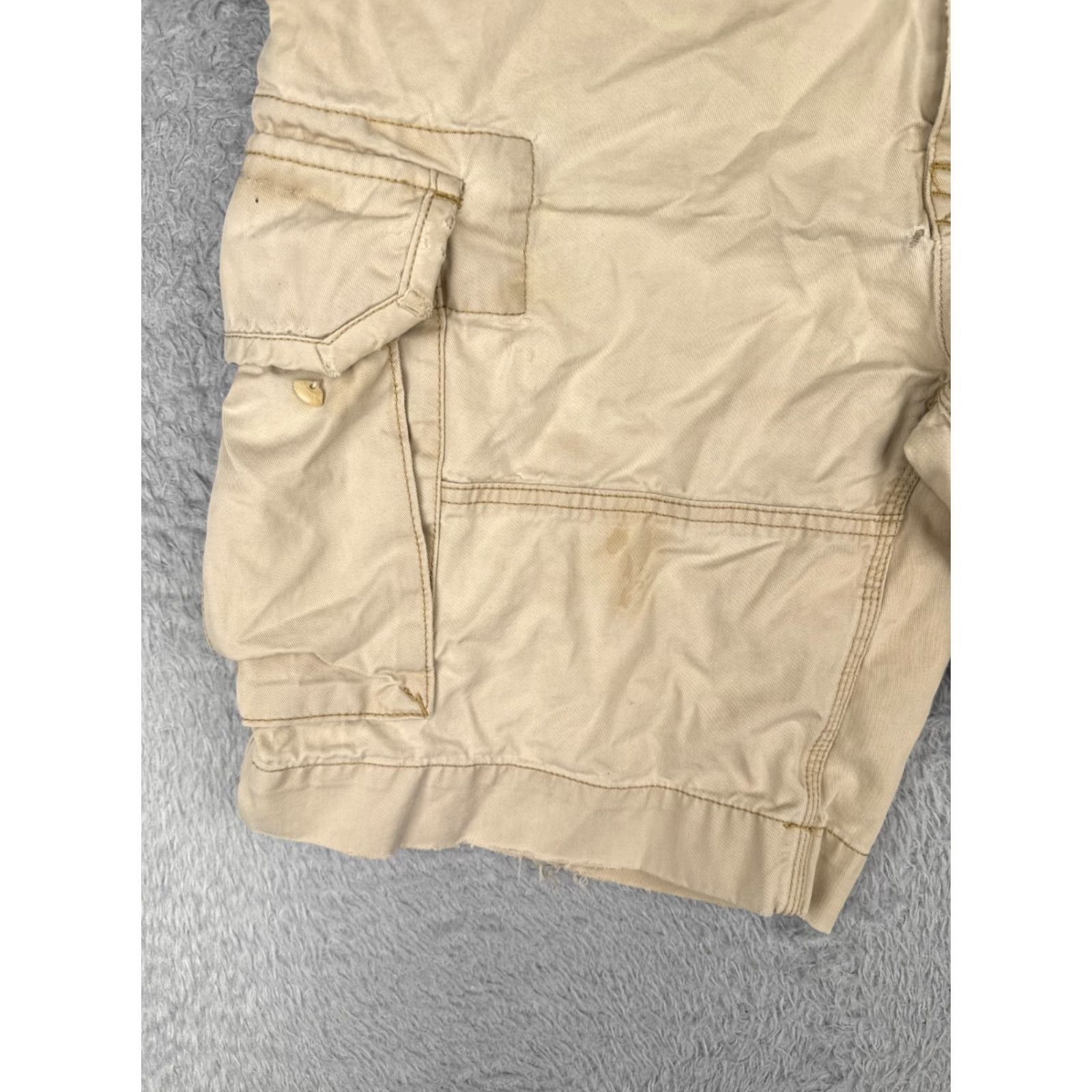 Polo Ralph Lauren VINTAGE Polo Ralph Lauren Cargo Shorts Men 36 Beige Twill 100% Cotton Casual Workwear Pockets 10in Inseam Regular Rise 36x10 Men's Shorts Size US M / EU 48-50 / 2 - 3 Thumbnail