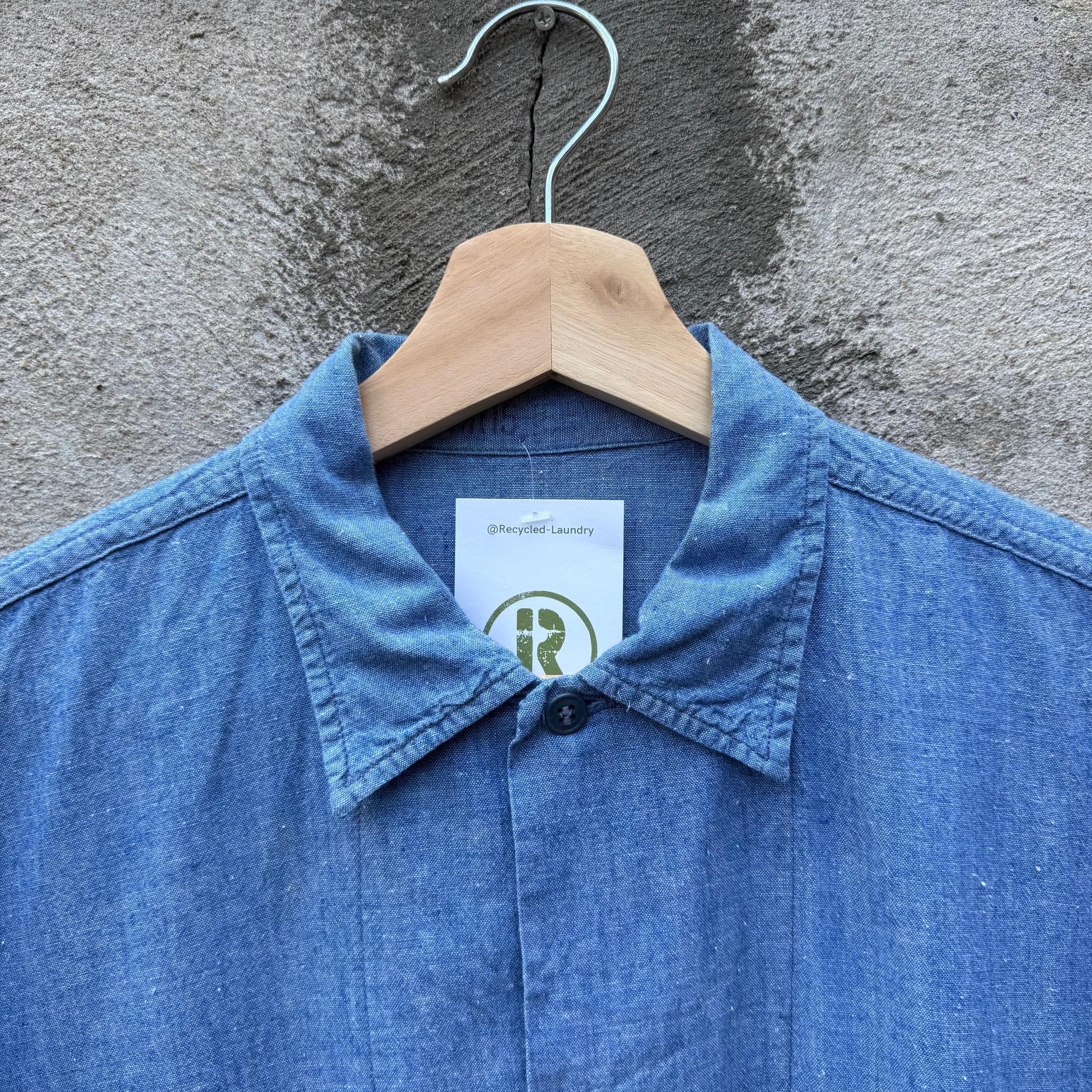 Vintage 60's USN Chambray Short Sleeve Selvedge Button Down Shirt Size US M / EU 48-50 / 2 - 7 Thumbnail