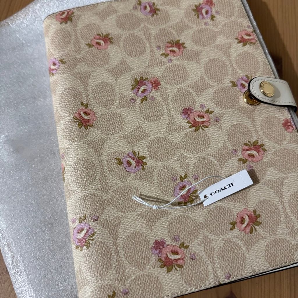 Coach NOTEBOOK IN SIGNATURE CANVAS WITH FLORAL PRINT (COACH CAO58) Size ONE SIZE - 8 Thumbnail