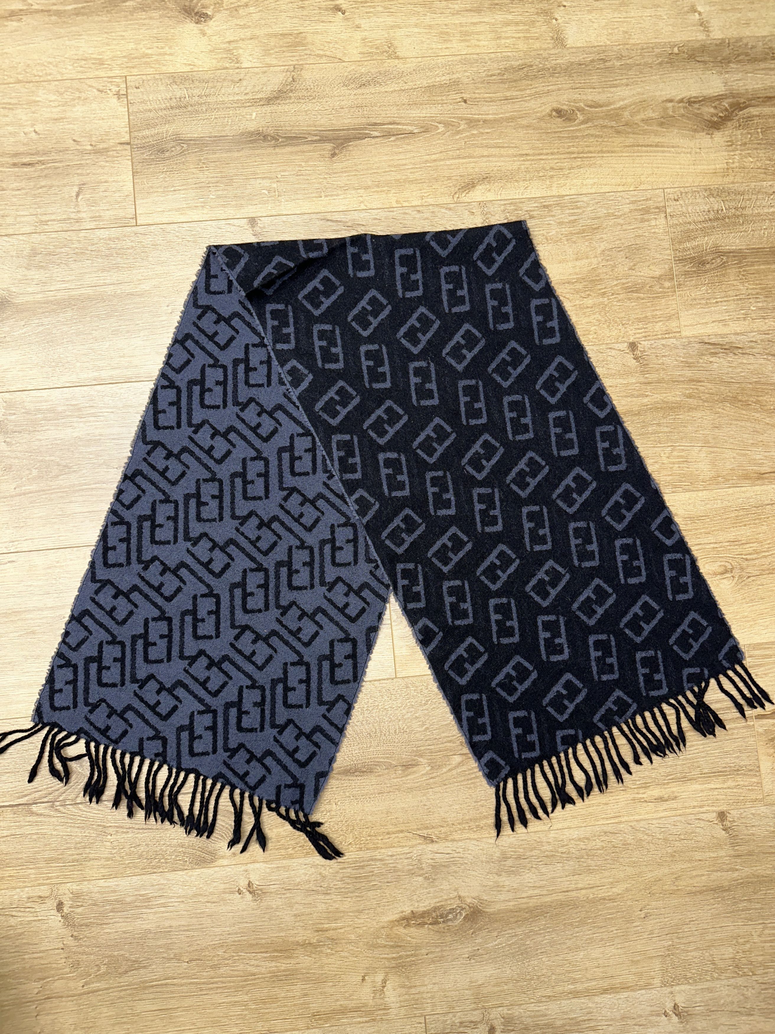 Fendi Fendi Vintage Wool Logo Monogram Scarf 150x35cm Rare Size ONE SIZE - 4 Thumbnail