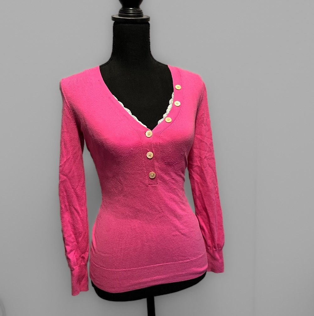 Gap Pink Silk Cotton Gap Y2K Button Up Size XS / US 0-2 / IT 36-38 - 1 Thumbnail