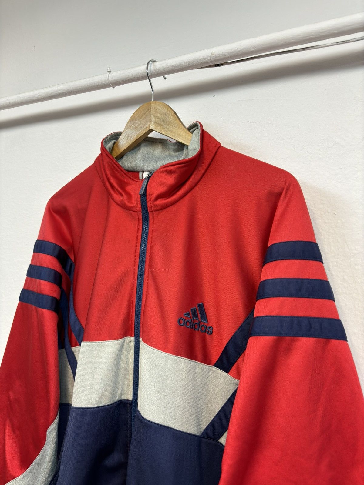 Adidas × Vintage Rare Retro 90’s Adidas Vintage Zip Anorak Jacket Boxy Rap Size US XL / EU 56 / 4 - 4 Thumbnail