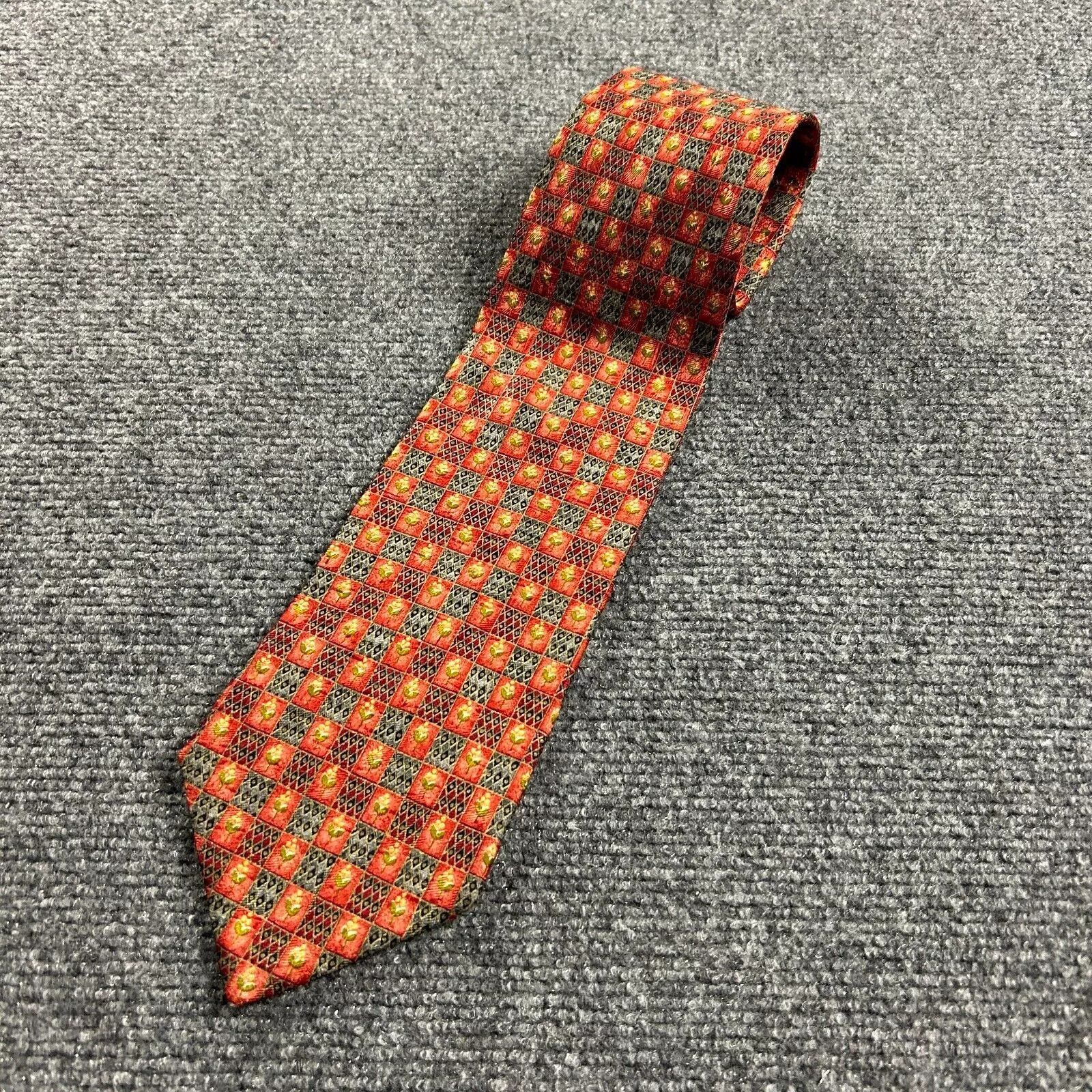 Ermenegildo Zegna Ermenegildo Zegna NeckTie Mens 4" x 59" Geometric Floral ` Size ONE SIZE - 1 Thumbnail