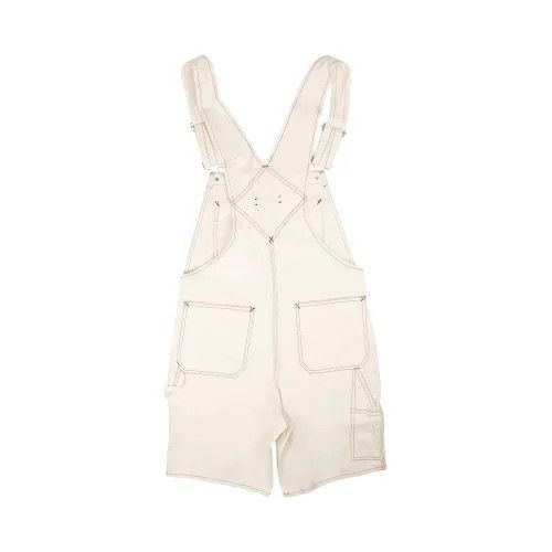 Amiri o1gr1nt1024 Bermuda Overalls & Topstitch Jumpsuit in White Size US 36 / EU 52 - 2 Thumbnail