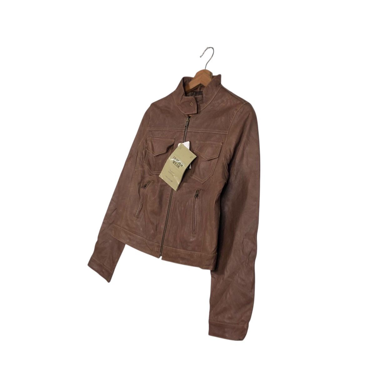 Japanese Brand 📌Vintage Leather Jacket Cropped Belle Maison Issey Miyake Size US M / EU 48-50 / 2 - 3 Thumbnail