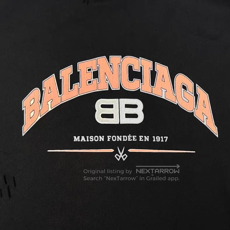 Balenciaga Balenciaga Distressed Wheat Shears Double B Letter Logo Ho Size US XS / EU 42 / 0 - 4 Thumbnail