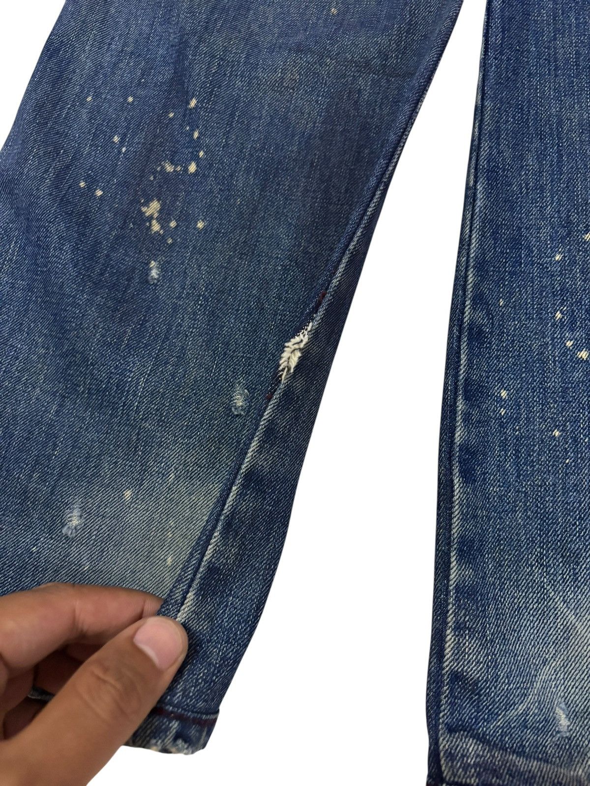 Diesel Vtg Diesel Italy Flared Distressed Jeans Size US 29 - 5 Thumbnail