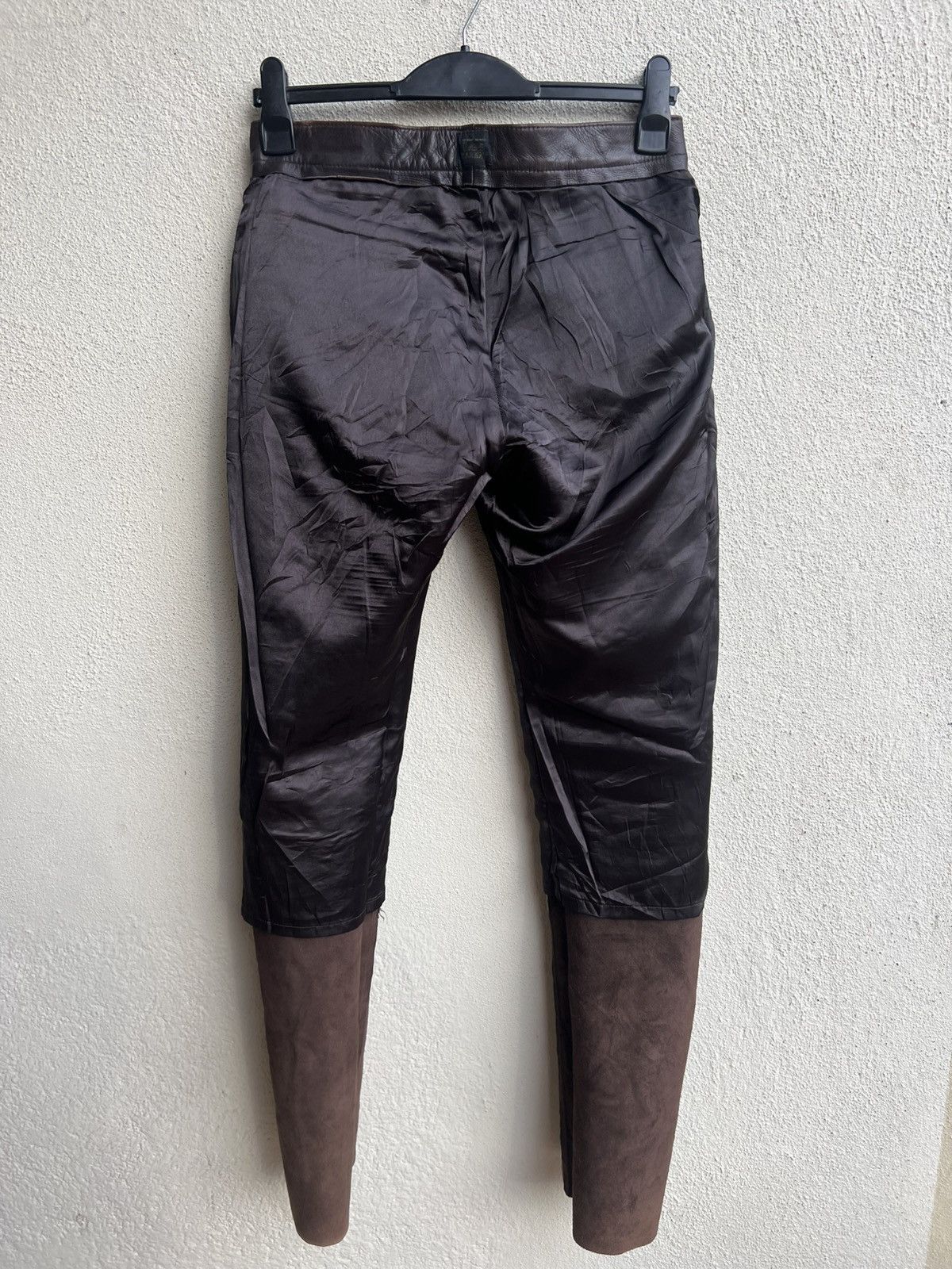 Genuine Leather Vintage Union Made Lee Riders Patina Cowhide Leather Jeans Size US 30 / EU 46 - 23 Thumbnail