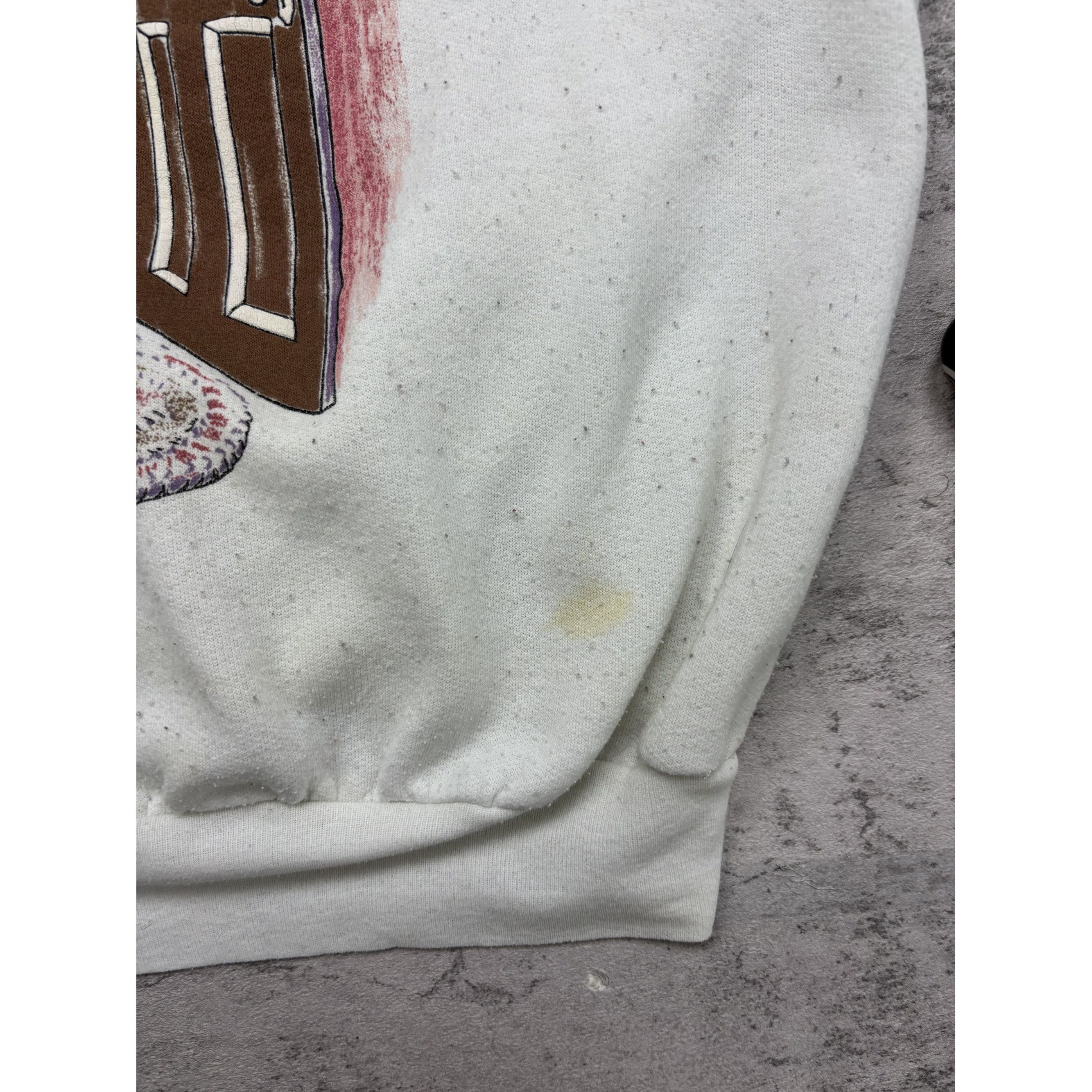 Other Vintage Cute 80s Winter House Door Art Crewneck Size XL / US 12-14 / IT 48-50 - 3 Thumbnail