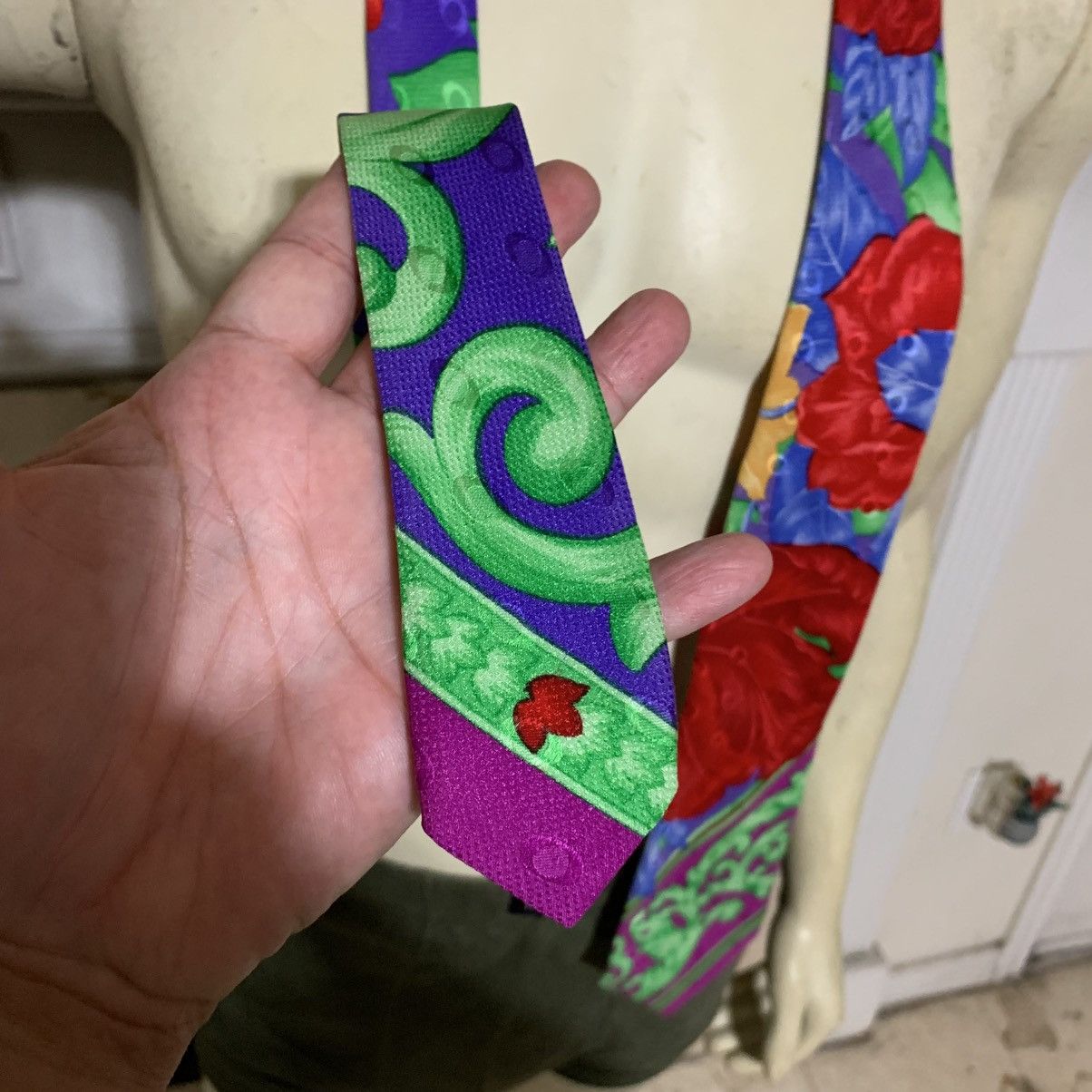 Versace V2 by Versace Floral silk tie Size ONE SIZE - 5 Thumbnail