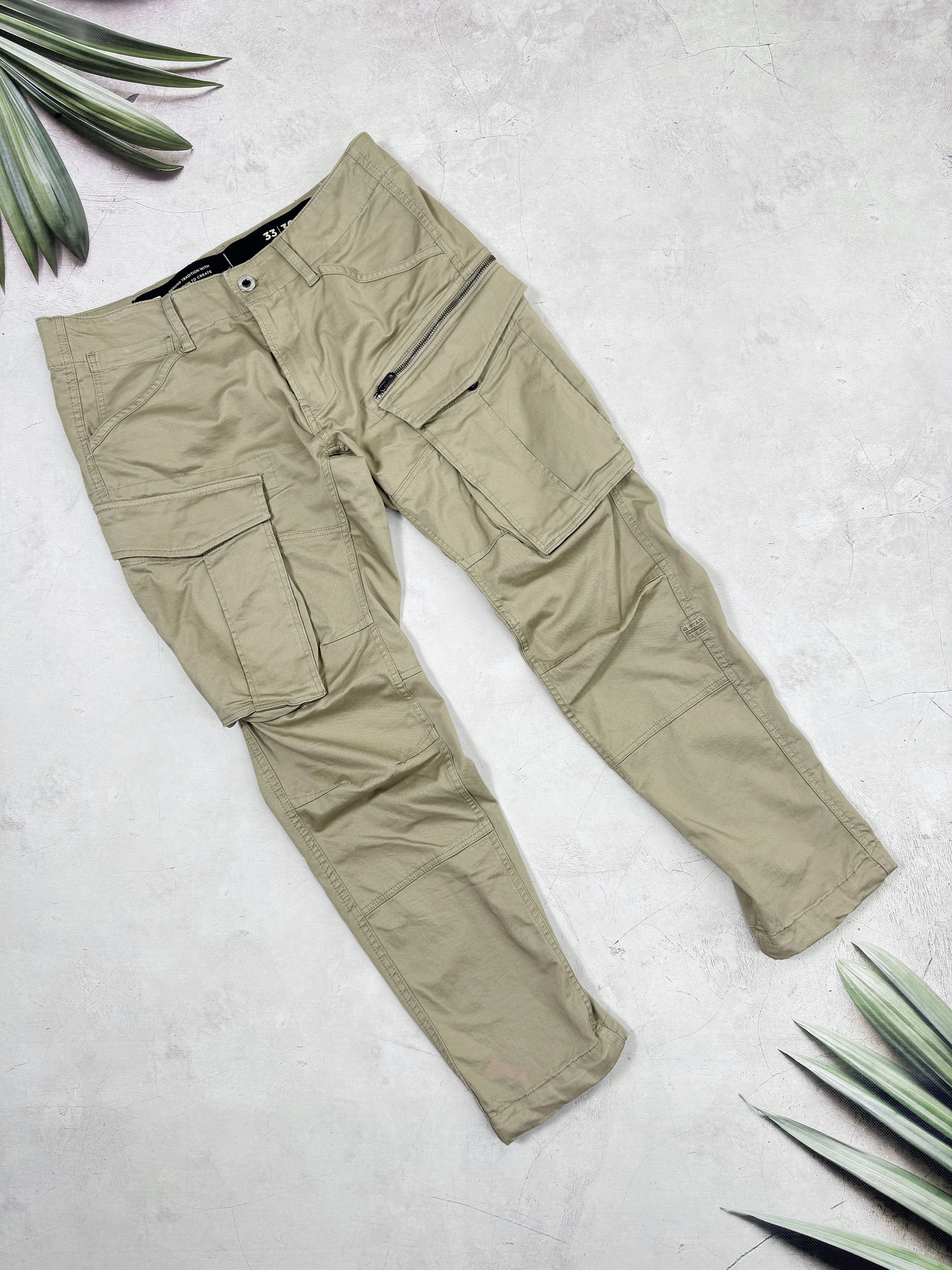 G-Star G-Star Raw Rovic Zip 3D Tapered Cargo Pants Multipocket Size US 33 - 5 Thumbnail