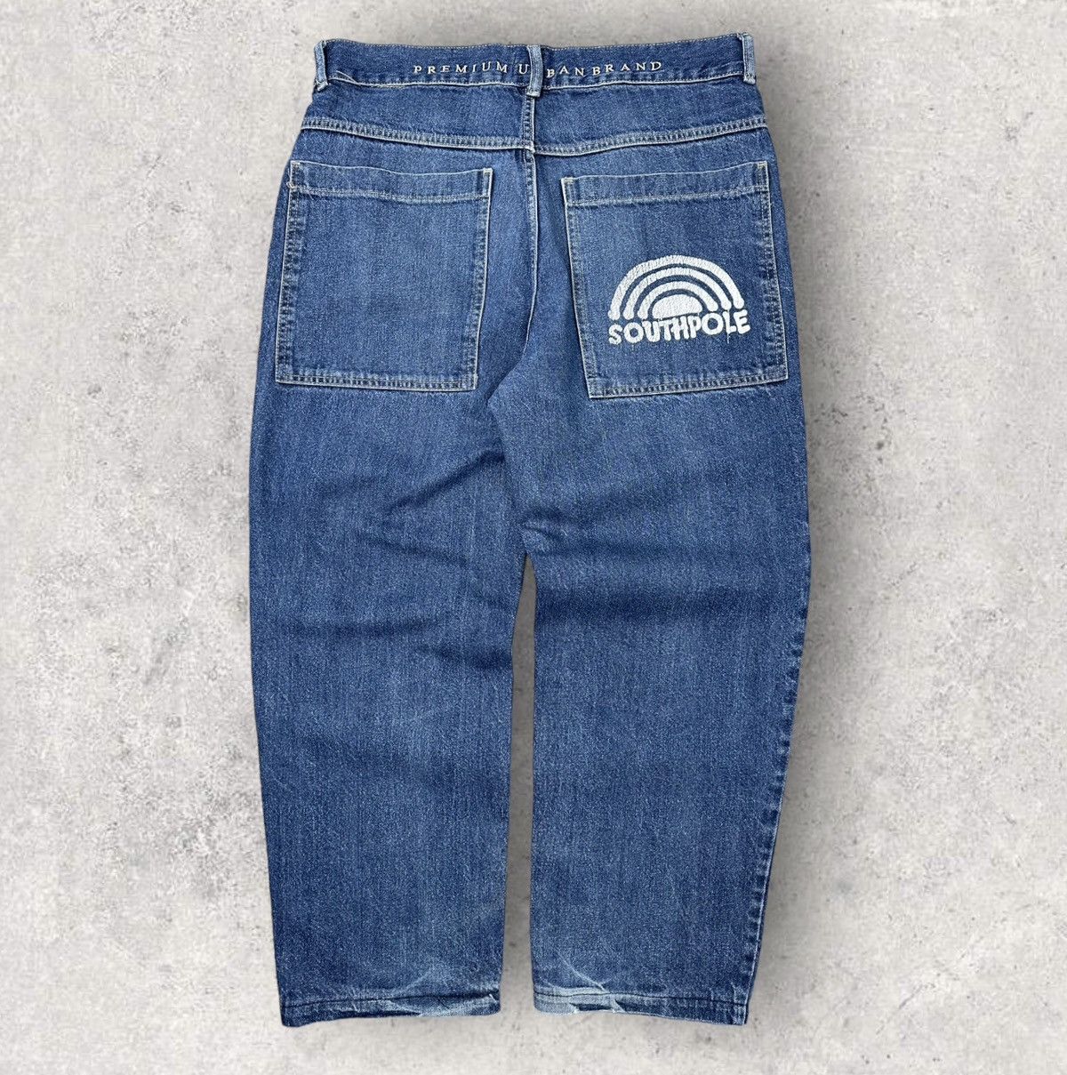 Southpole Y2K Vintage SOUTHPOLE Baggy Denim Pants Wide Leg Size US 34 / EU 50 - 15 Thumbnail