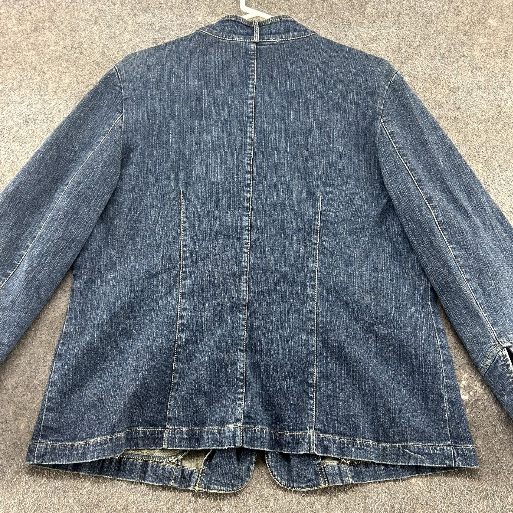 Vintage VINTAGE INC Jacket Womens 1X Blue Denim Faux Fur Cotton Short Bohemian Pockets Size XL / US 12-14 / IT 48-50 - 5 Thumbnail
