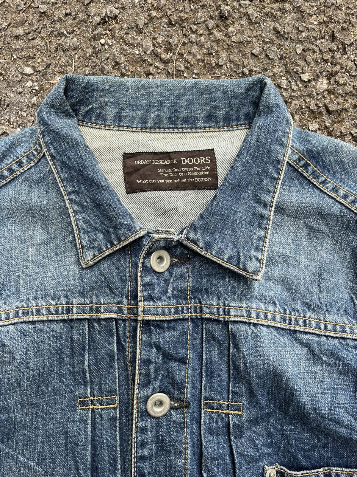 Engineered Garments Urban Research DOORS Denim Jacket Type 1 Single Pocket Size US XS / EU 42 / 0 - 4 Thumbnail