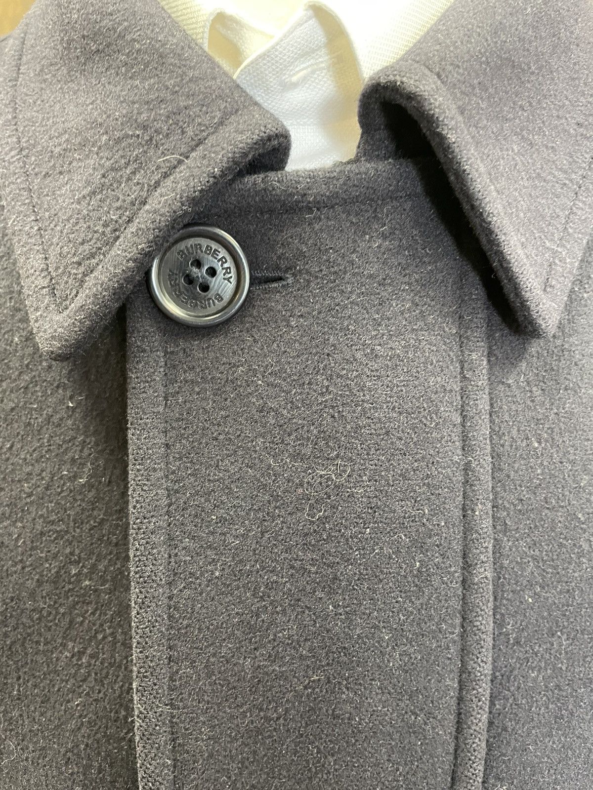 Burberry × Vintage Melton Wool & Cashmere Flannel Car Coat Size US XL / EU 56 / 4 - 2 Thumbnail