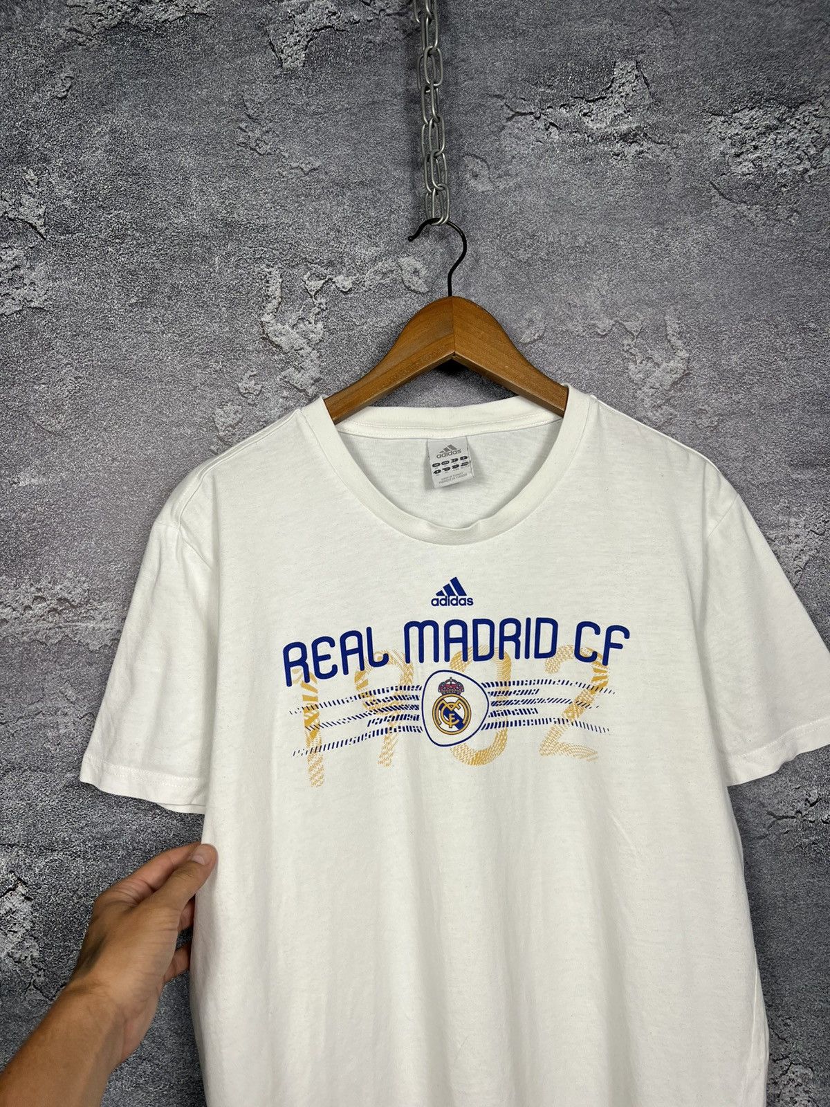 Adidas Vintage 2010 Adidas Real Madrid Cotton T-shirt Size Xl Size US XL / EU 56 / 4 - 2 Thumbnail