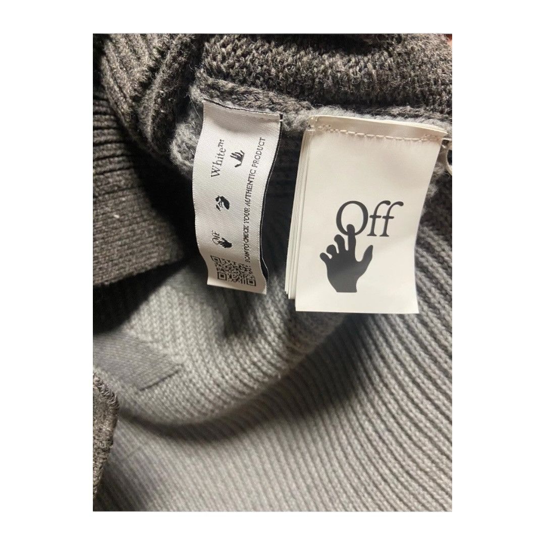 Off-White Off White Diagonal Stripe Colorbock Cardigan Sweater Size 40 Size US L / EU 52-54 / 3 - 6 Thumbnail