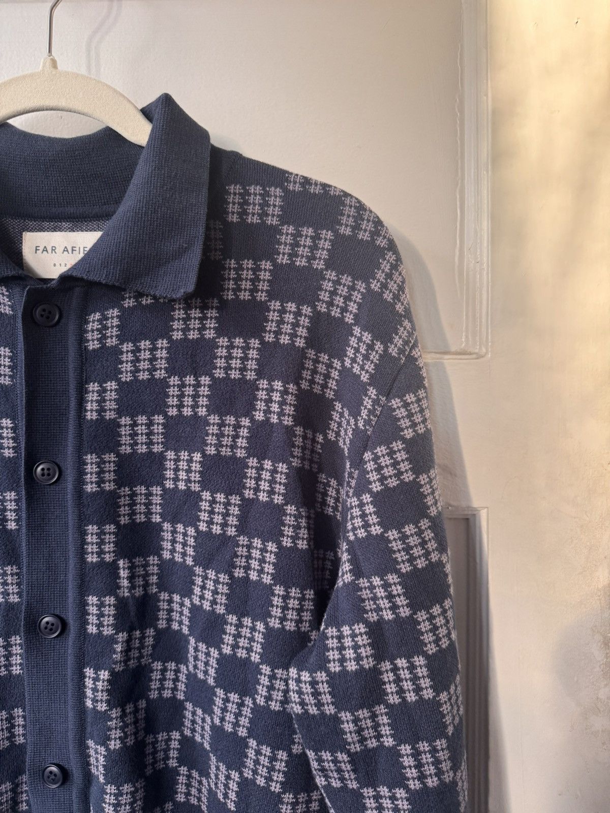 Far Afield Far Afield Checkered Sweater Polo Size US L / EU 52-54 / 3 - 5 Thumbnail