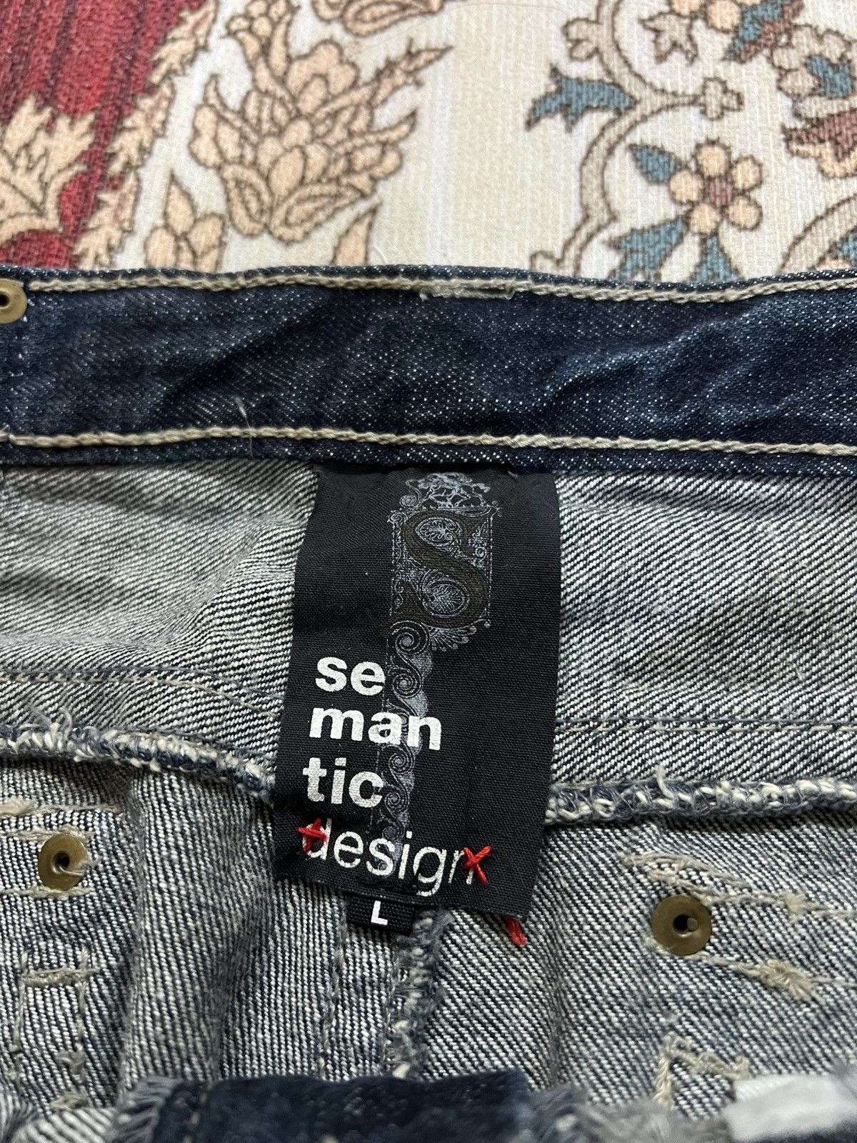 semanticdesign 💥Flare💥Vintage Semantic Designs Flare Denim Jean Size US 32 / EU 48 - 11 Thumbnail