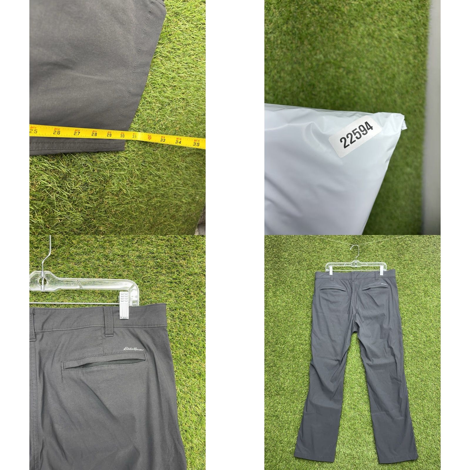 Eddie Bauer Eddie Bauer Travex Pants Mens 36x32 Chino Hiking Outdoor Casual Regular Gray Nylon Spandex 5-Pocket Straight Front Size US 36 / EU 52 - 8 Thumbnail