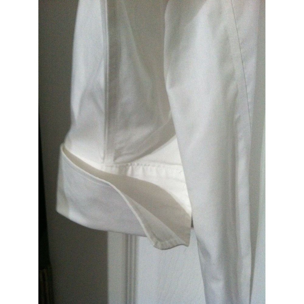 Paul Fredrick PAUL FREDRICK MENS WHITE 100%COTTON DRESS SHIRT SIZE:16.5/33 Size US L / EU 52-54 / 3 - 3 Thumbnail