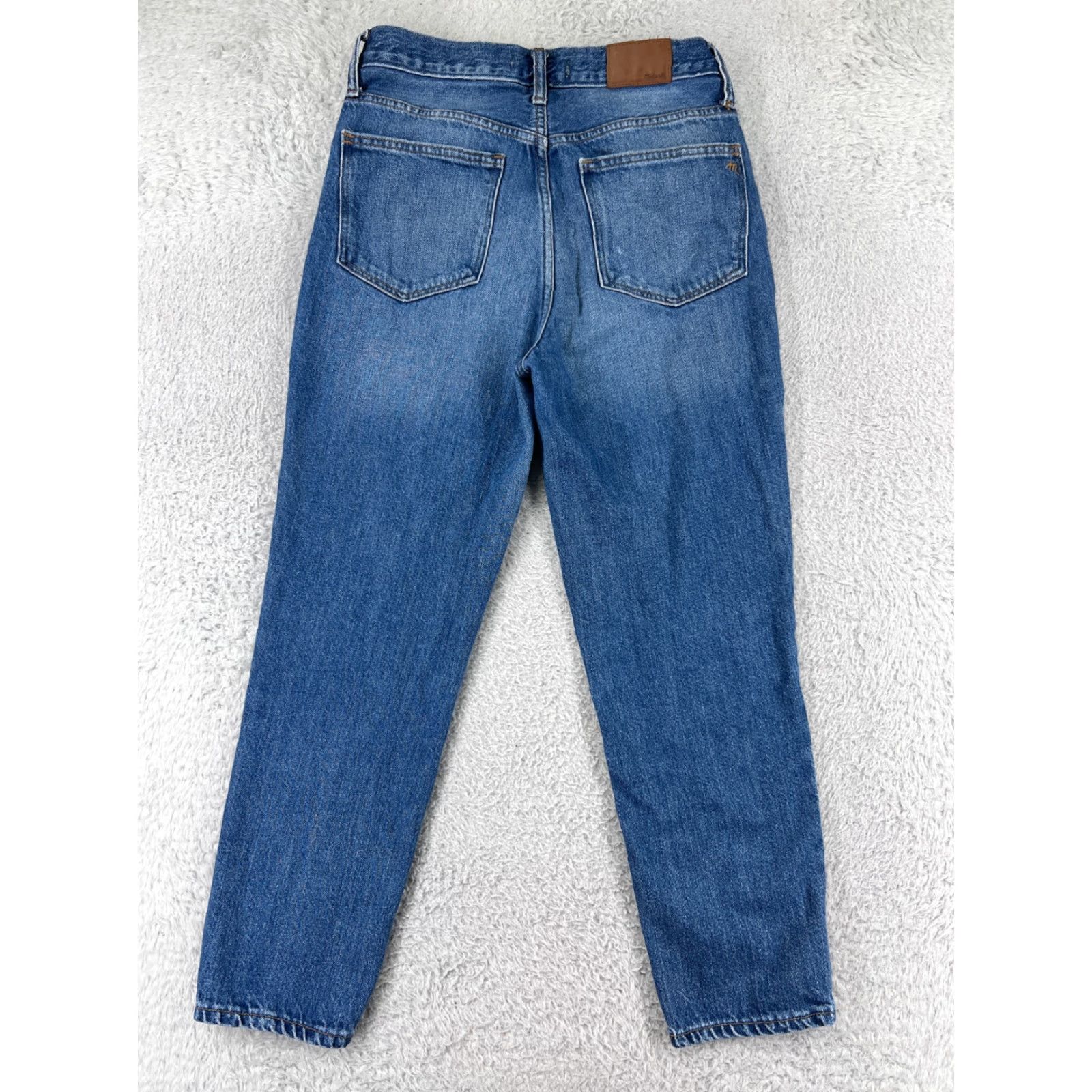 Madewell Madewell Pants Womens 26 Blue DenimTapered Medium Wash Cotton Blend High Rise Size 26" / US 2 / IT 38 - 2 Thumbnail