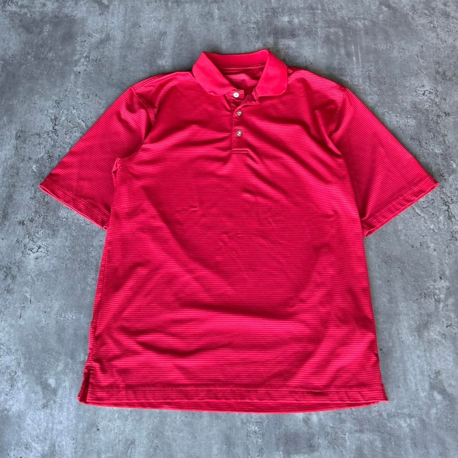 Vintage Pebble Beach Red Athletic Golf Polo Shirt Size US M / EU 48-50 / 2 - 1 Thumbnail