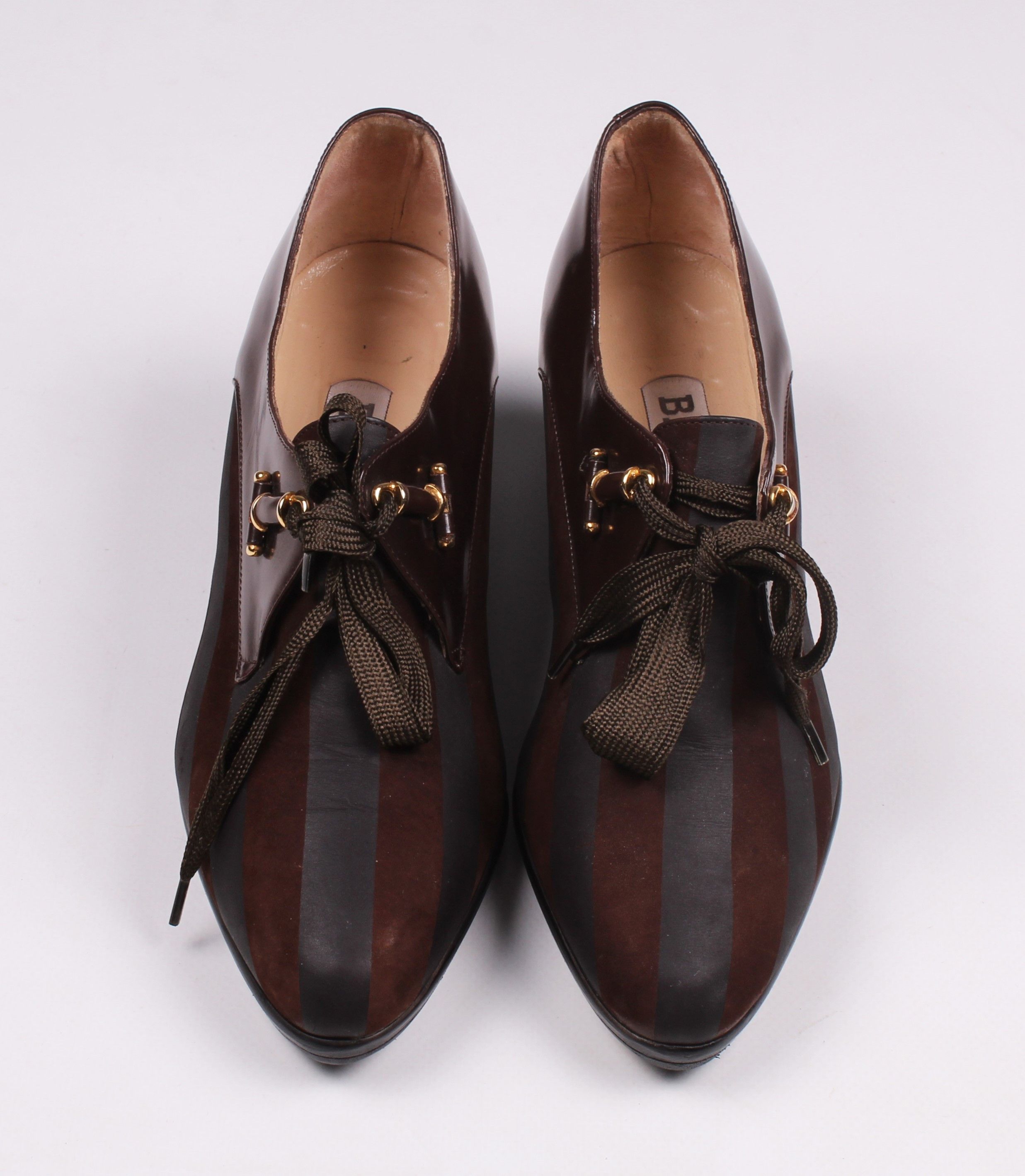 Bally × Vintage Vintage Bally 70's Striped Hells Pumps Size US 6.5 / IT 36.5 - 2 Thumbnail