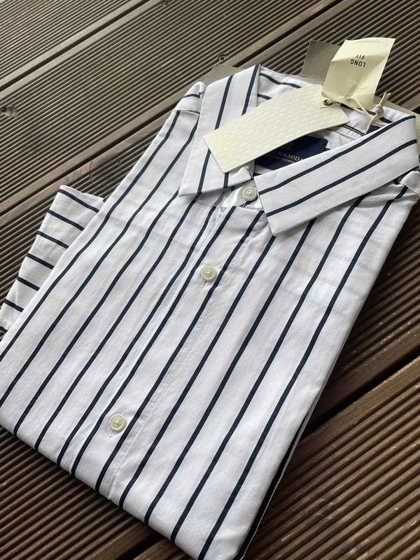 Scotch & Soda Scotch&Soda Long Fit button Shirt Striped White M / XL Size US M / EU 48-50 / 2 - 6 Thumbnail