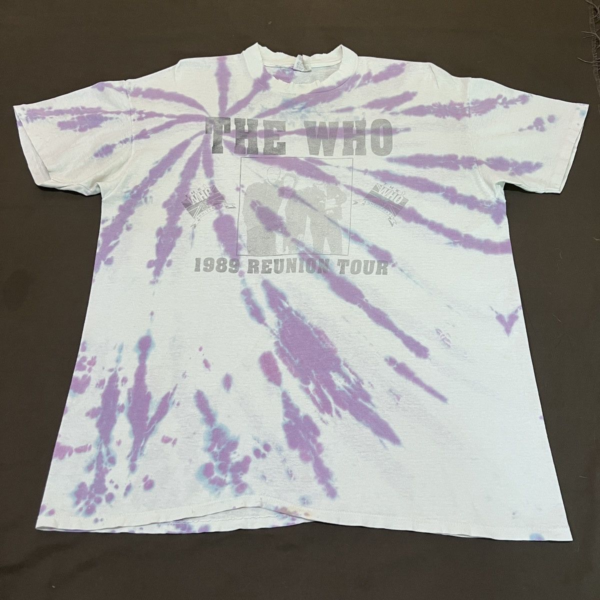 Band Tees × Vintage Vintage 80s 1989 THE WHO Tour Promo Tee 2XL Faded Size US XXL / EU 58 / 5 - 5 Thumbnail