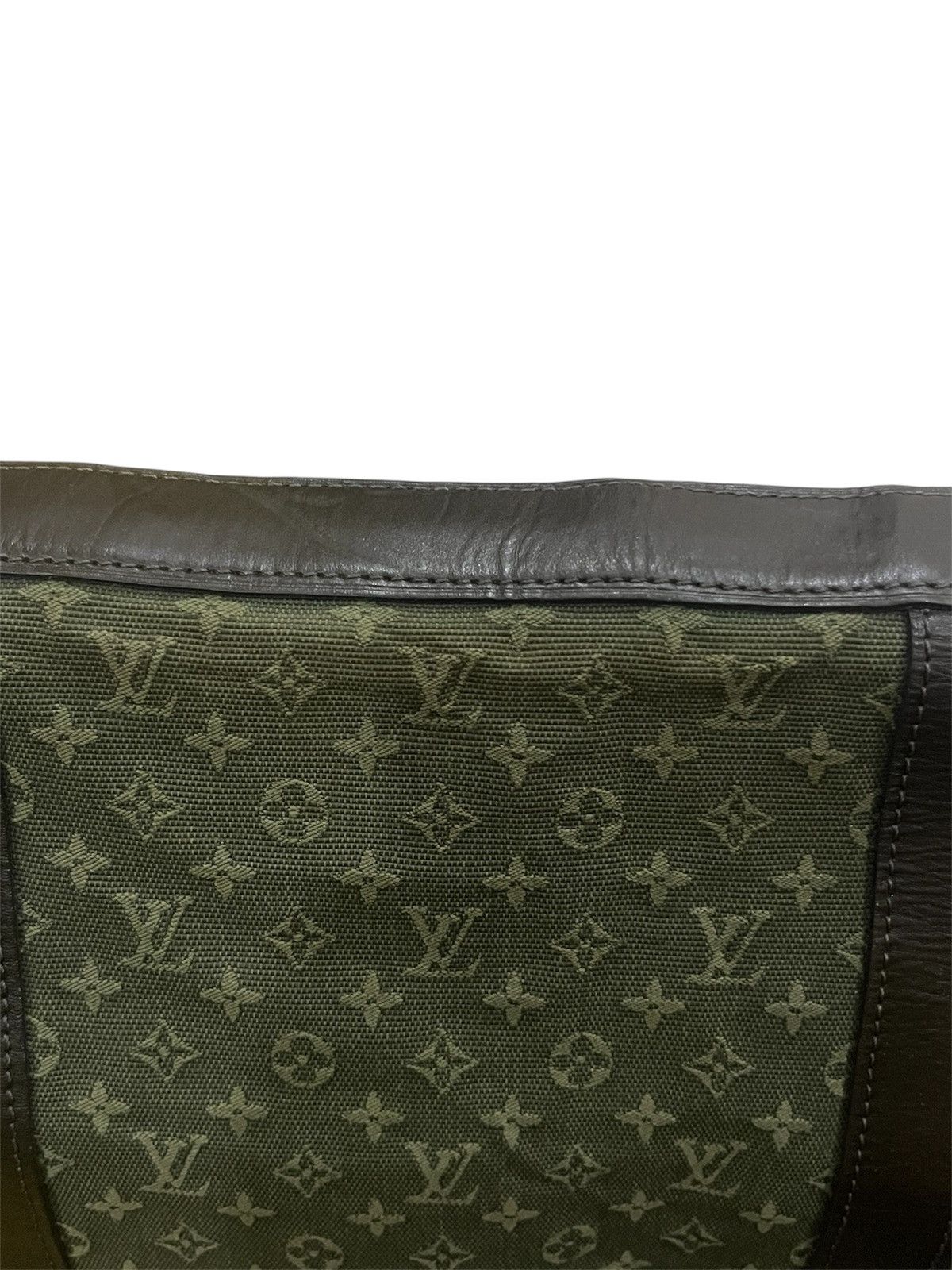 Louis Vuitton LOUIS VUITTON KHAKI MONOGRAM MINI LIN MAMAN BAG Size ONE SIZE - 8 Thumbnail
