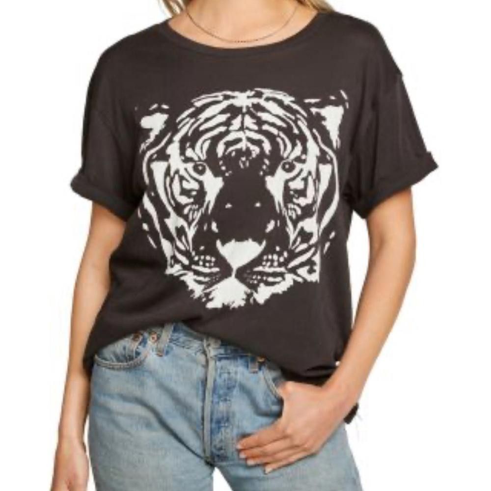 Chase Authentics Chaser Tiger Print women’s T shirt Size Small Size S / US 4 / IT 40 - 1 Thumbnail