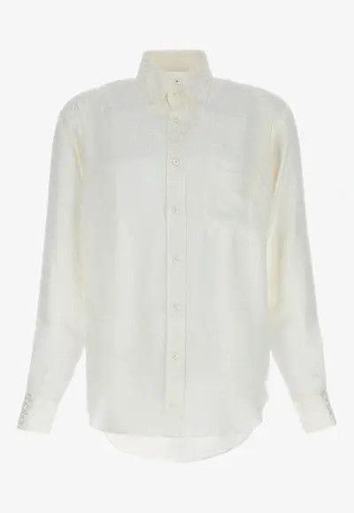 Tom Ford o1loc1c0724 HRO001 Silk Shirt in White Size US L / EU 52-54 / 3 - 1 Thumbnail