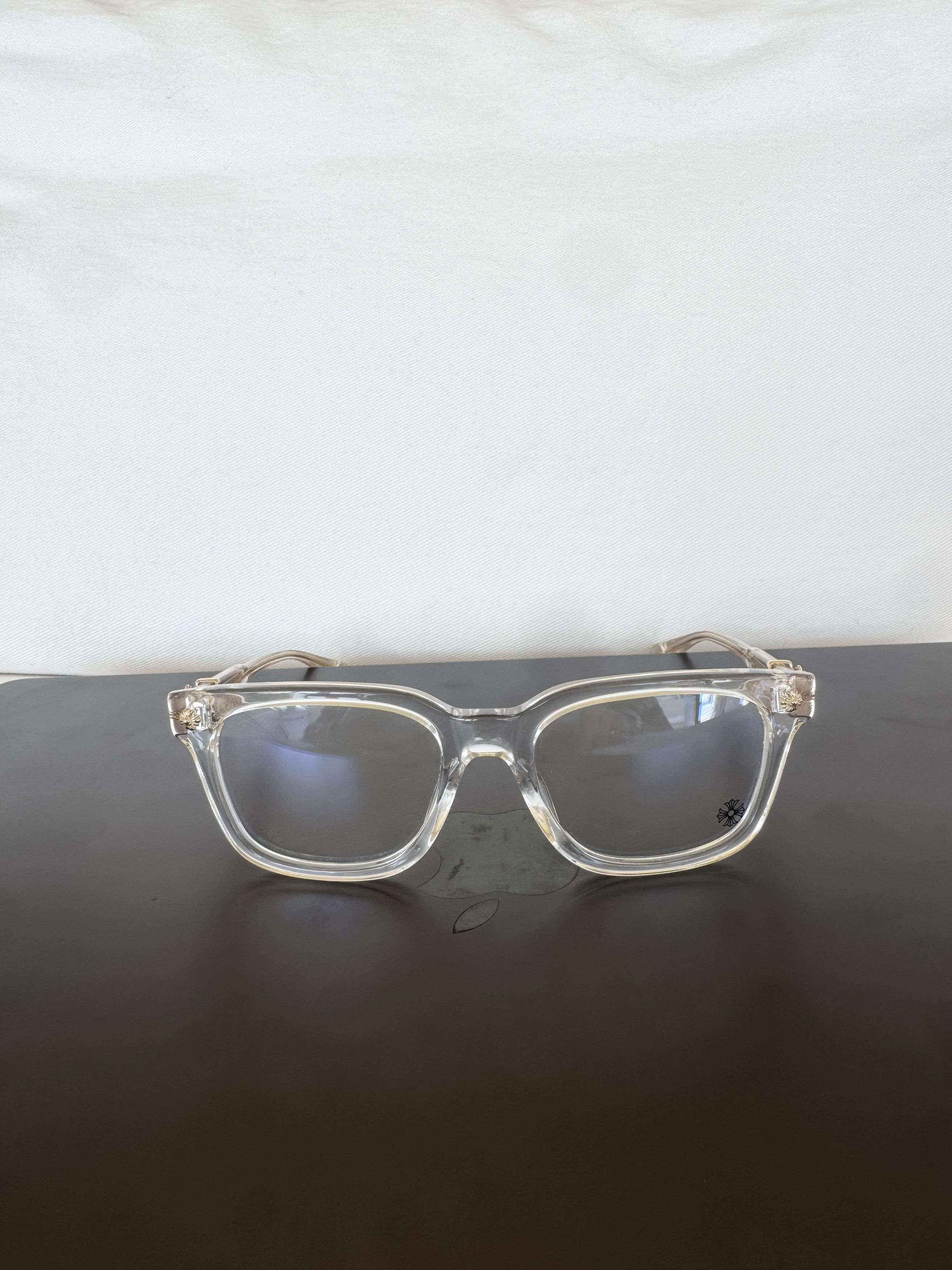 Chrome Hearts CHROME HEARTS COX UCKER GLASSES WITH GOLD HARDWARE Size ONE SIZE - 17 Thumbnail