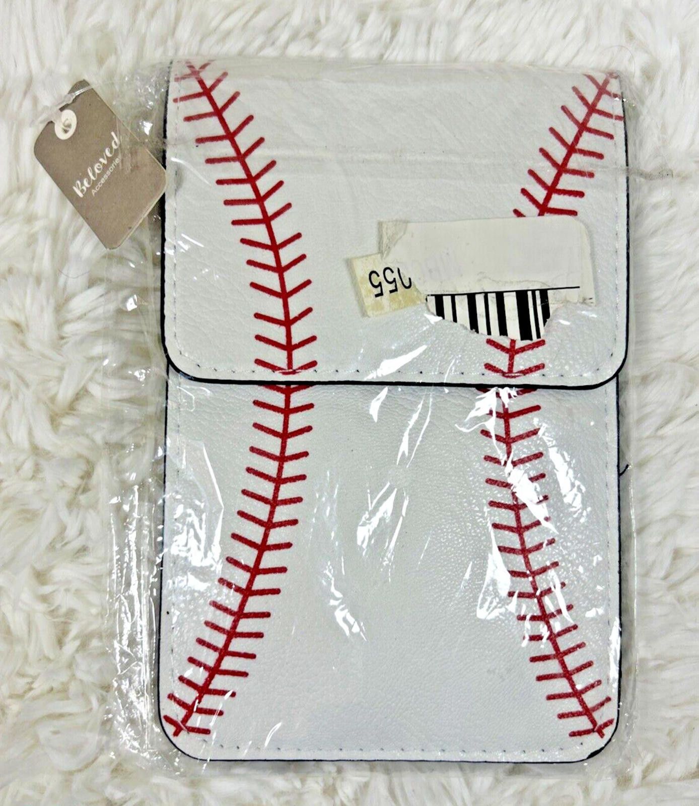 Designer Baseball Cell Phone Crossbody Purse Baseball Mom Purse Size ONE SIZE - 2 Thumbnail