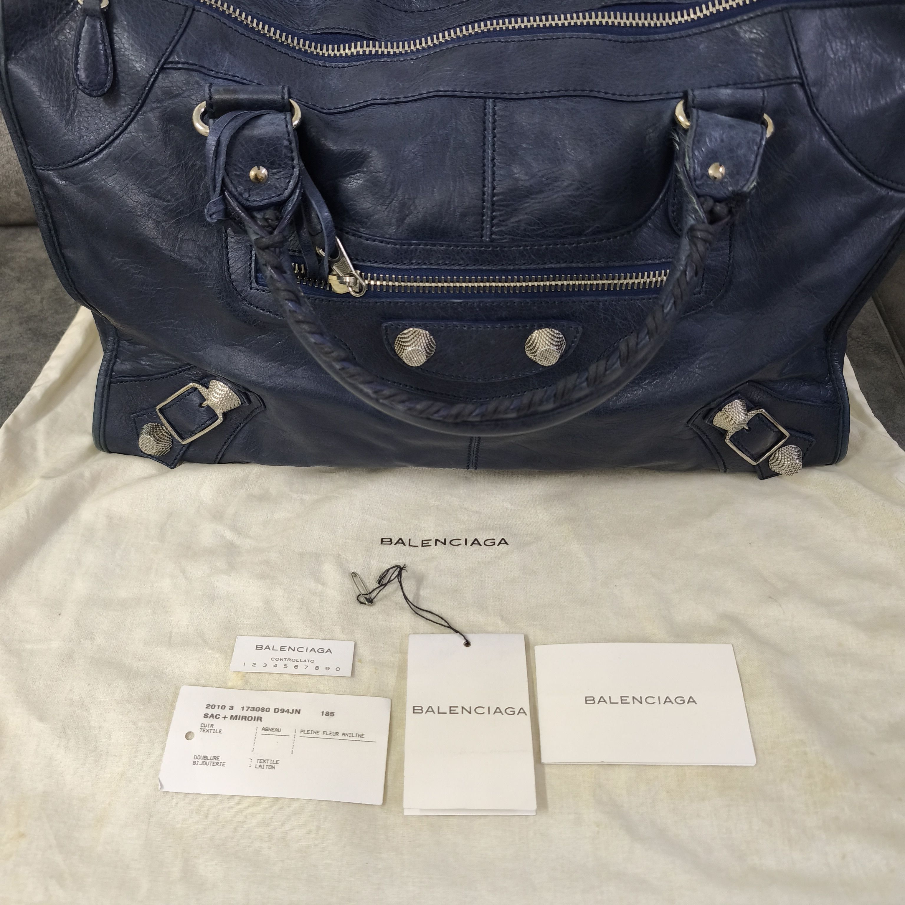 Balenciaga Balenciaga 2000s - Work City Motorcycle Bag Lambskin Size ONE SIZE - 8 Thumbnail