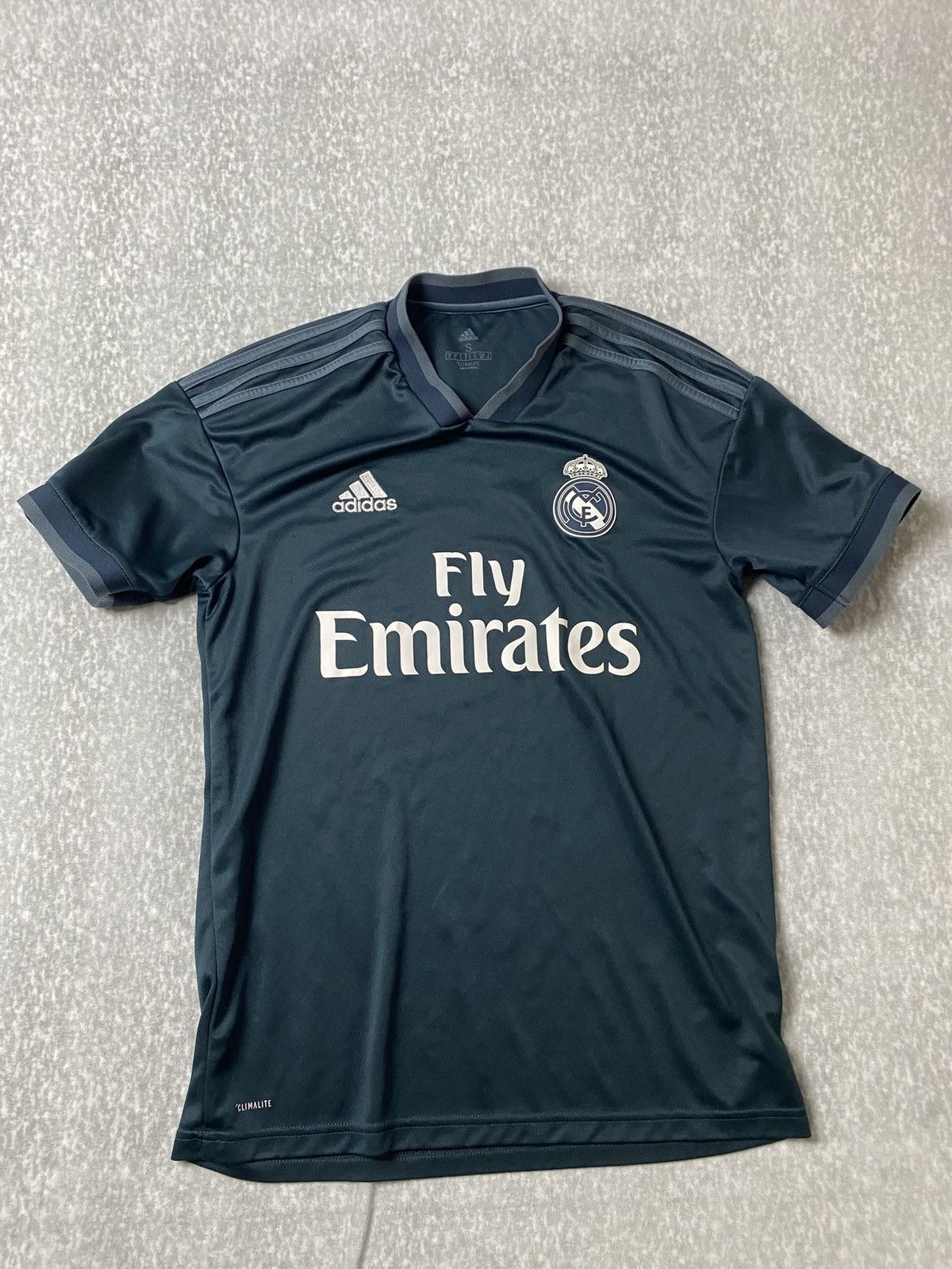 Adidas Real Madrid Adidas 2018 2019 Black Gray Away Jersey CG0534