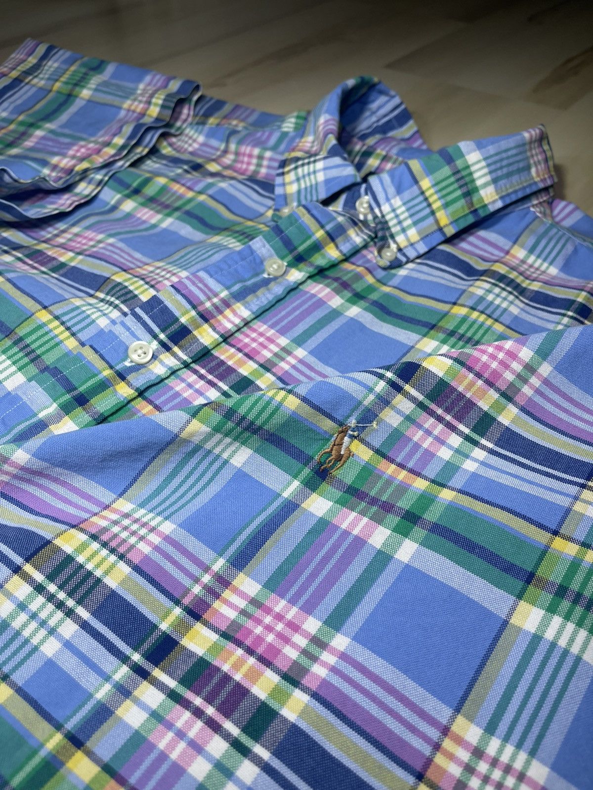 Polo Ralph Lauren Polo Ralph Lauren Plaid Oxford S/S Mulit Colored Sz 2XLT Size US XXL / EU 58 / 5 - 1 Thumbnail