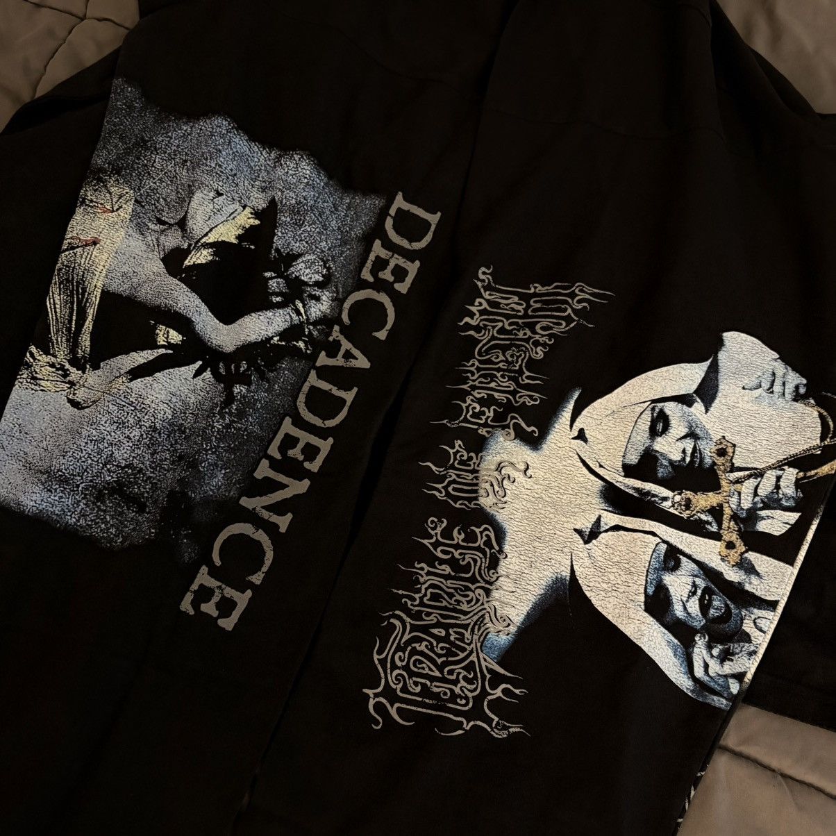 Vetements Cof Decadence Cut-Up Long Sleeve T-Shirt - Black Size US L / EU 52-54 / 3 - 3 Thumbnail