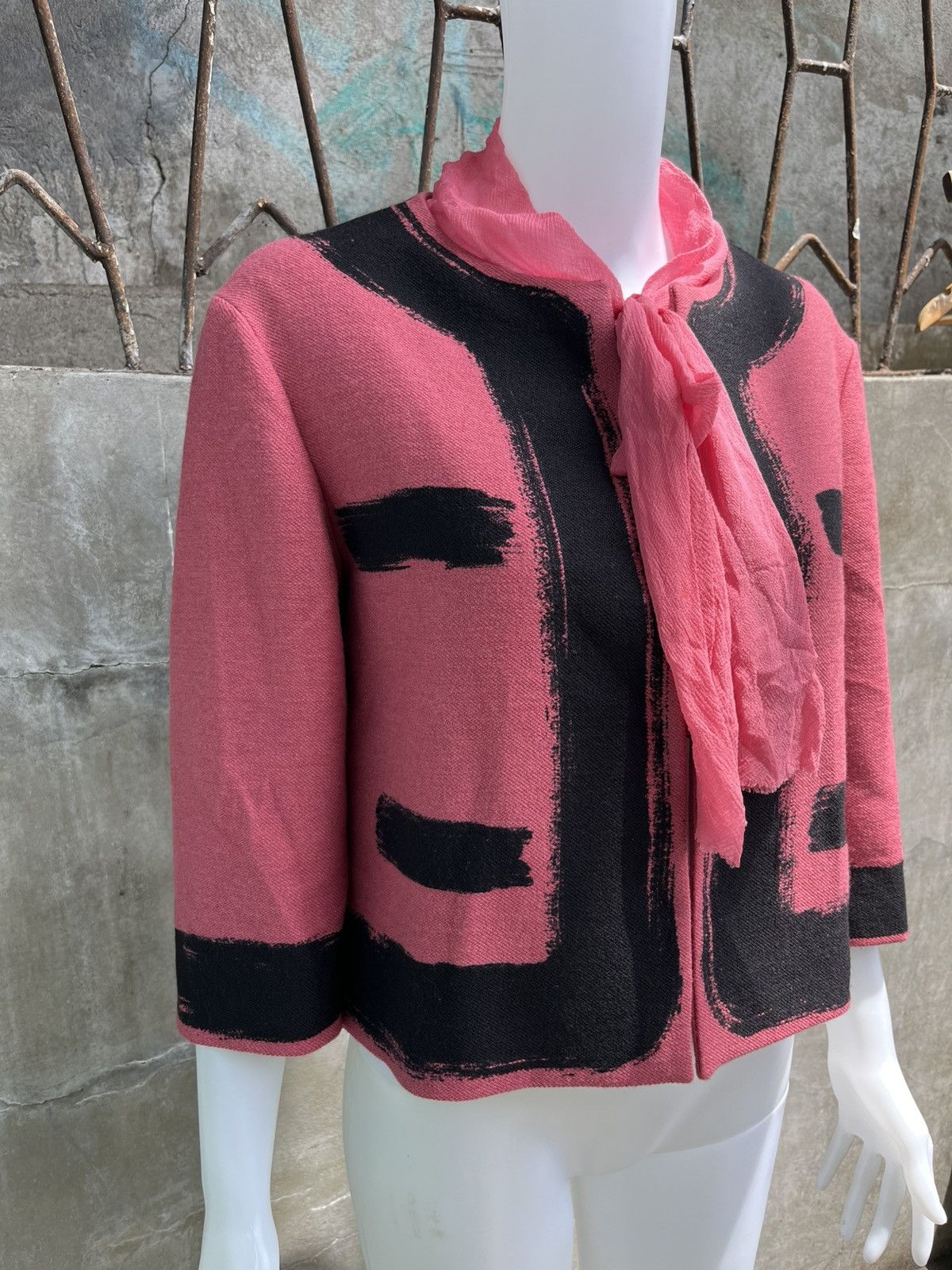 Moschino Crepe Scarf Wool Blouse Size M / US 6-8 / IT 42-44 - 2 Thumbnail