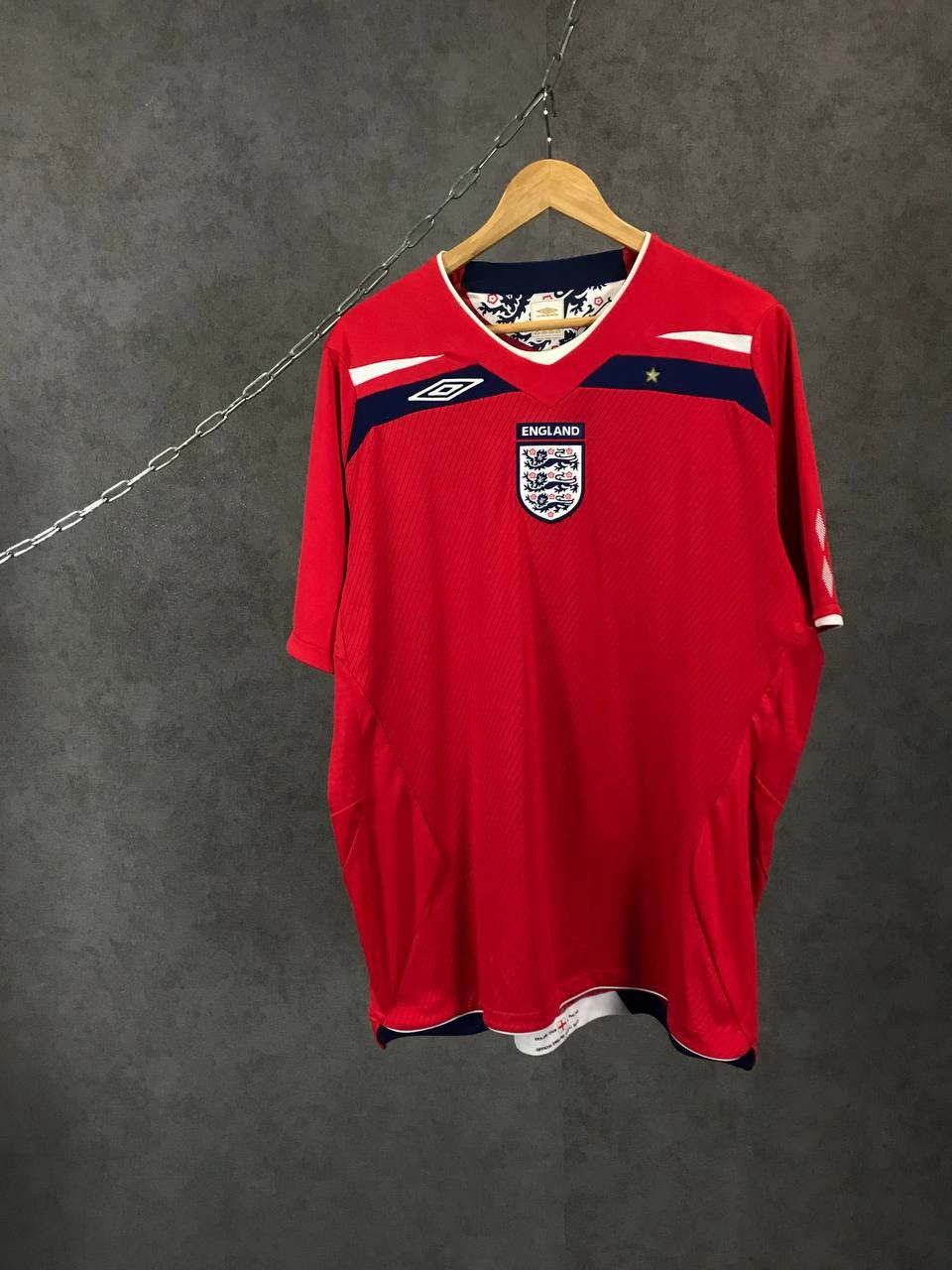 Vintage England vintage Umbro soccer jersey tee Size US XL / EU 56 / 4 - 1 Thumbnail